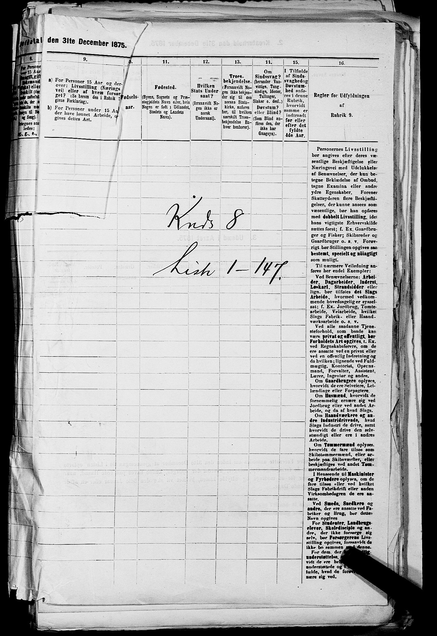 SAKO, 1875 census for 0724L Sandeherred/Sandeherred, 1875, p. 1791