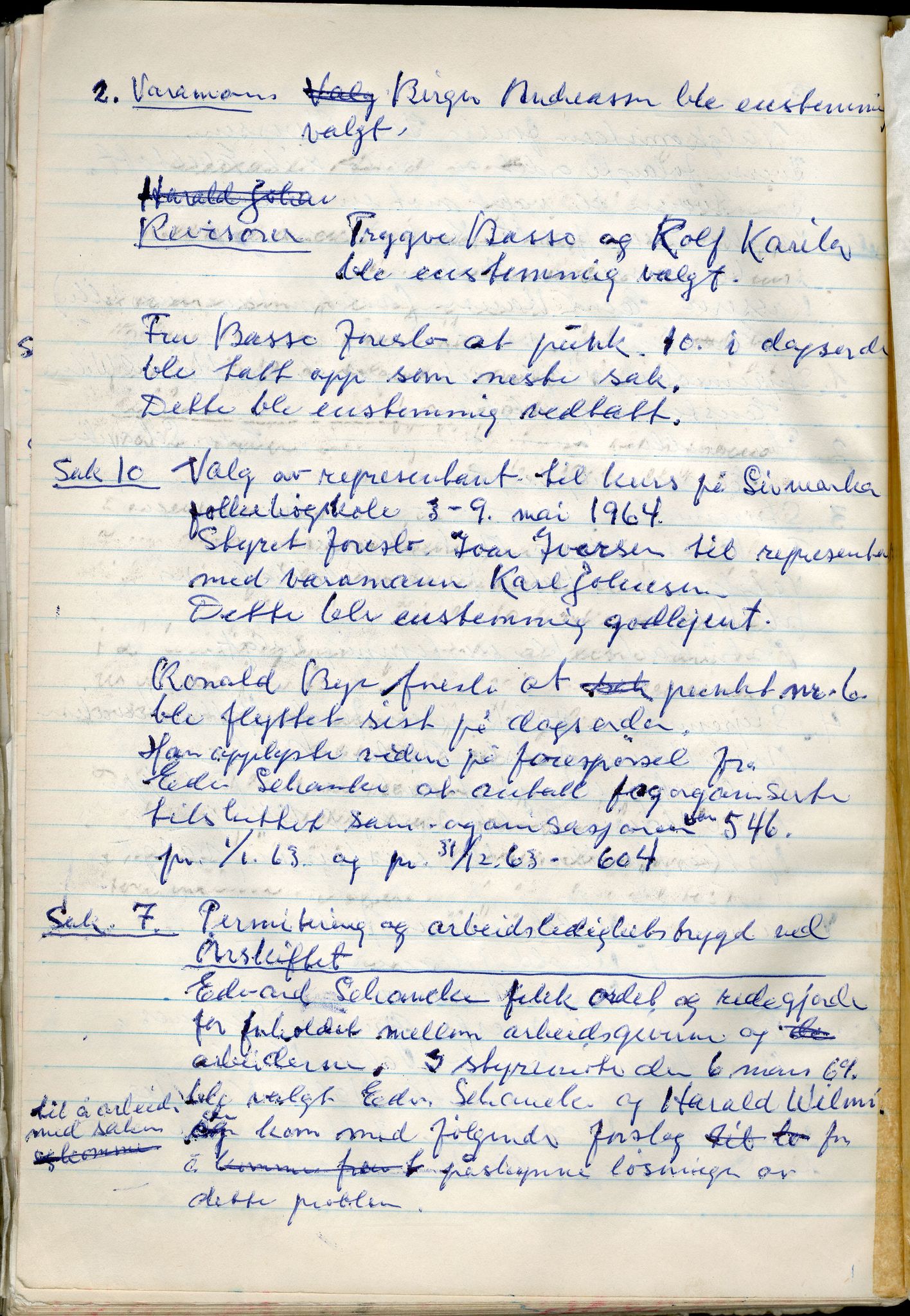 Vadsø Faglige Samorganisasjon, FMFB/A-1085/A/L0001: Styreprotokoll, 1951-1964, p. 279