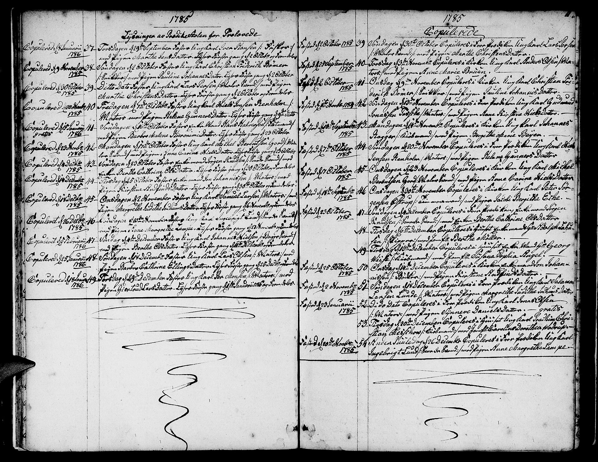 Nykirken Sokneprestembete, SAB/A-77101/H/Hab: Parish register (copy) no. A 2, 1782-1847, p. 11