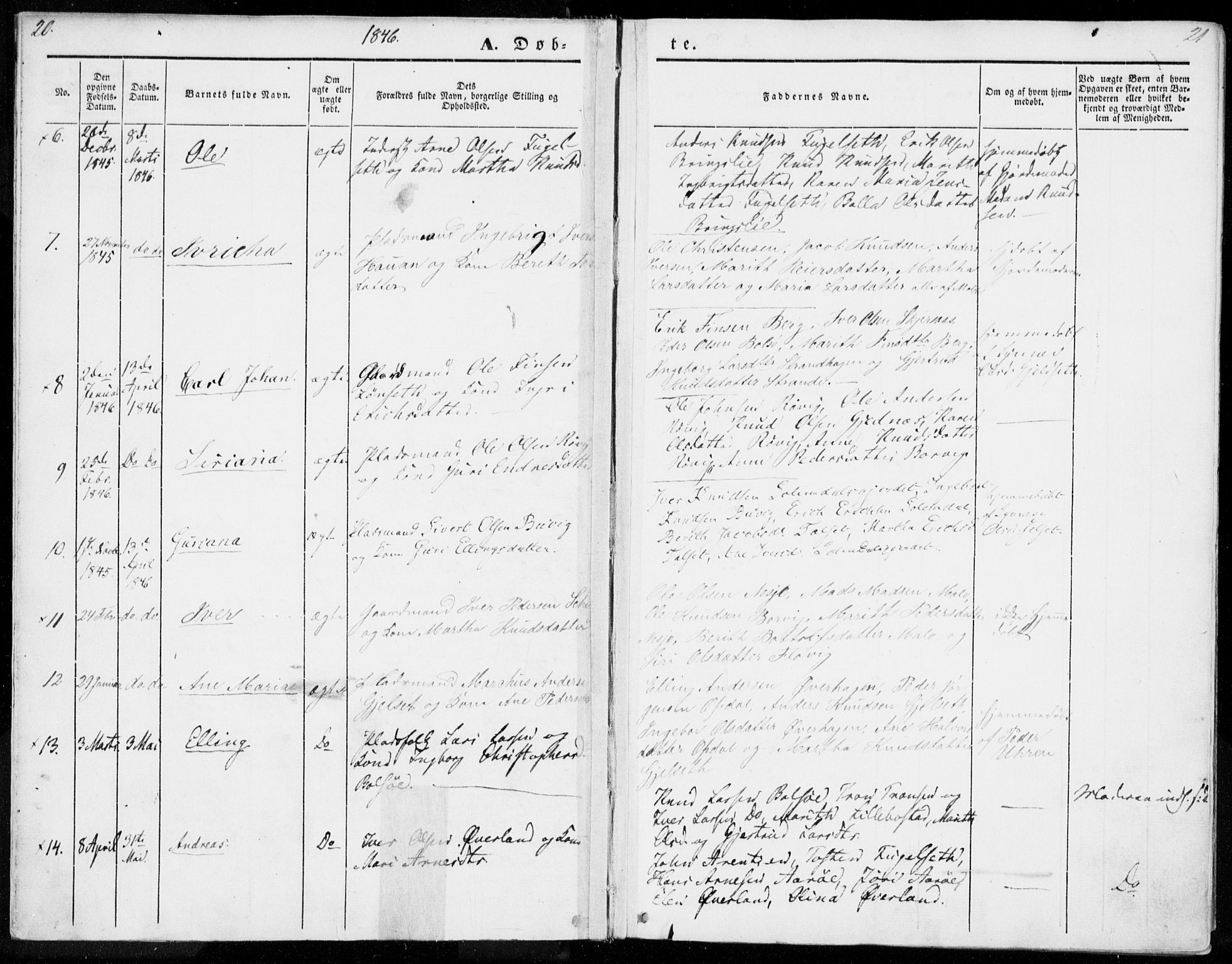 Ministerialprotokoller, klokkerbøker og fødselsregistre - Møre og Romsdal, AV/SAT-A-1454/555/L0653: Parish register (official) no. 555A04, 1843-1869, p. 20-21