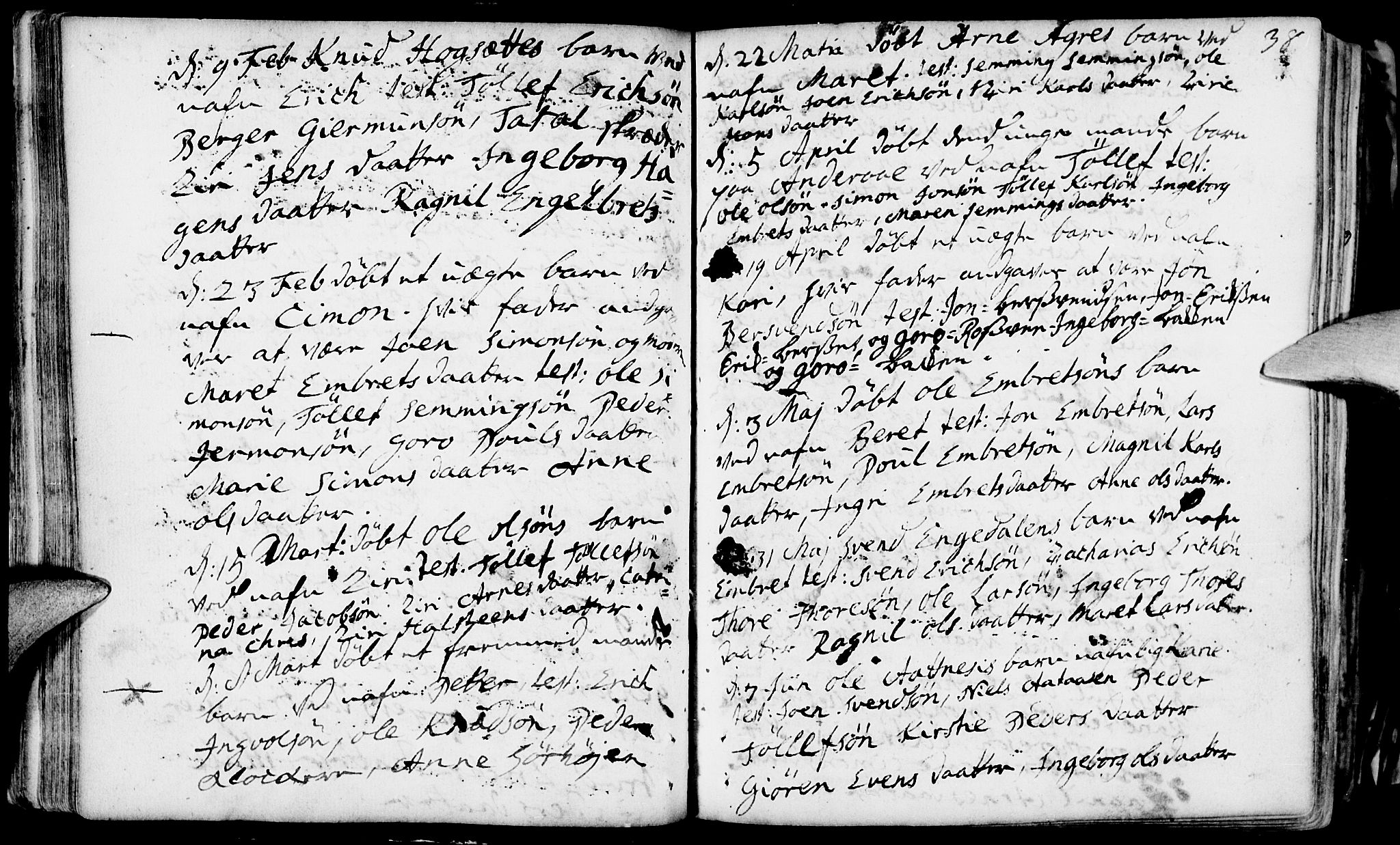 Rendalen prestekontor, SAH/PREST-054/H/Ha/Haa/L0001: Parish register (official) no. 1, 1733-1787, p. 38