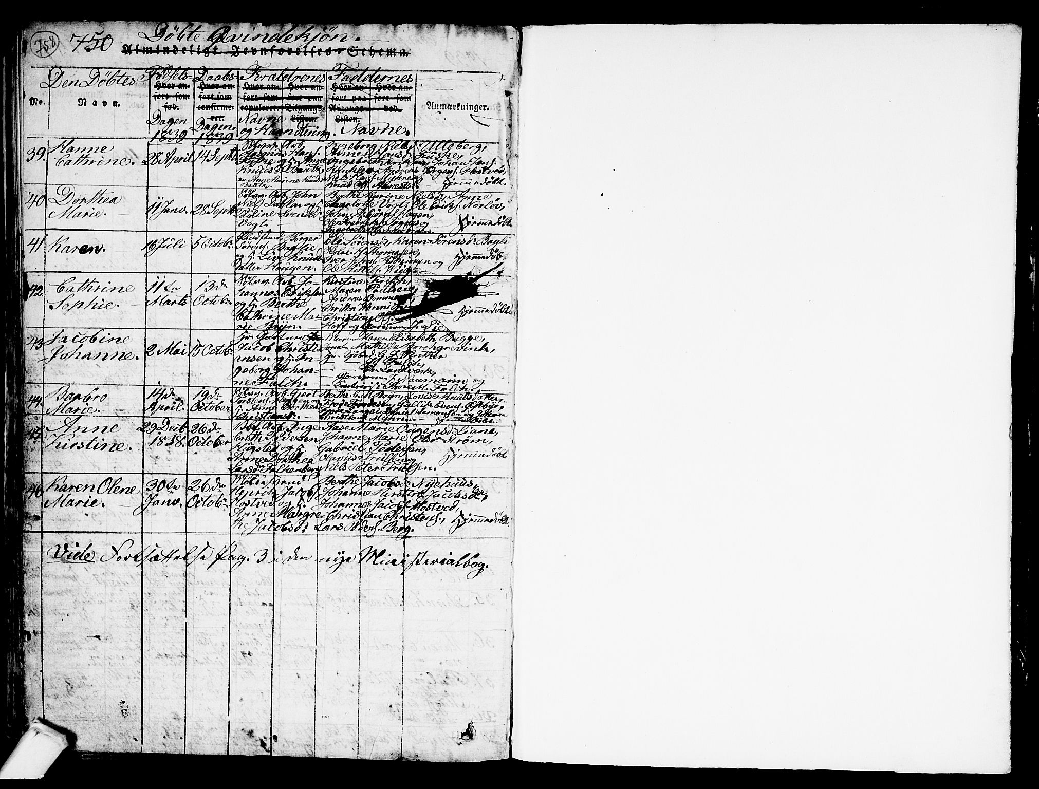 Kongsberg kirkebøker, AV/SAKO-A-22/G/Ga/L0001: Parish register (copy) no. 1, 1816-1839, p. 758-759