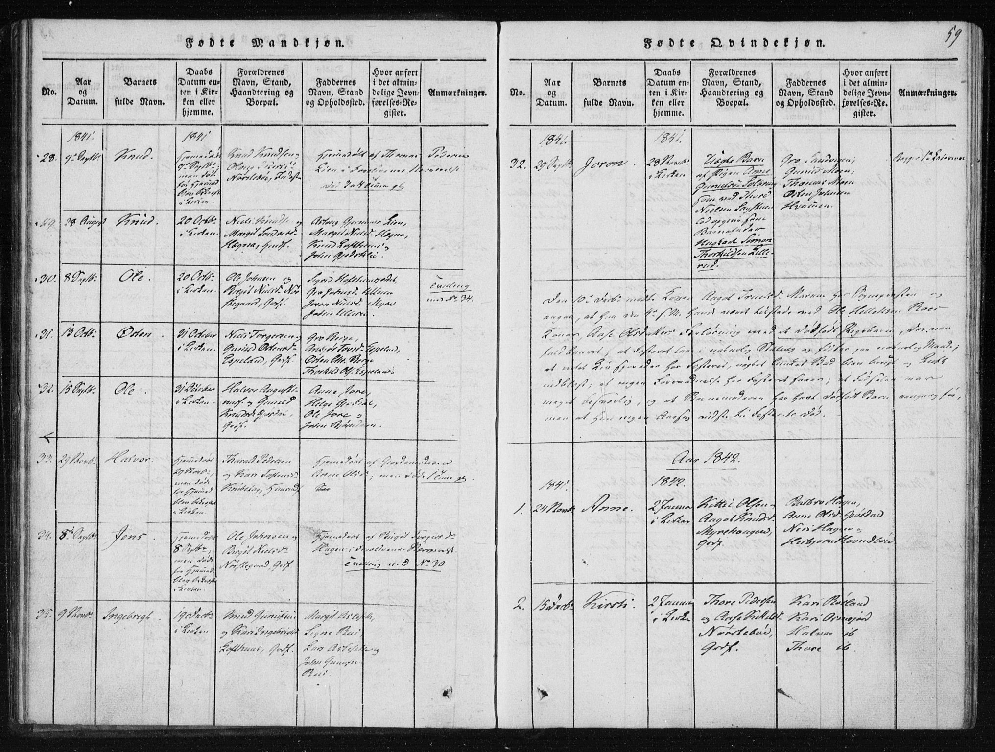 Tinn kirkebøker, AV/SAKO-A-308/F/Fb/L0001: Parish register (official) no. II 1, 1815-1843, p. 59