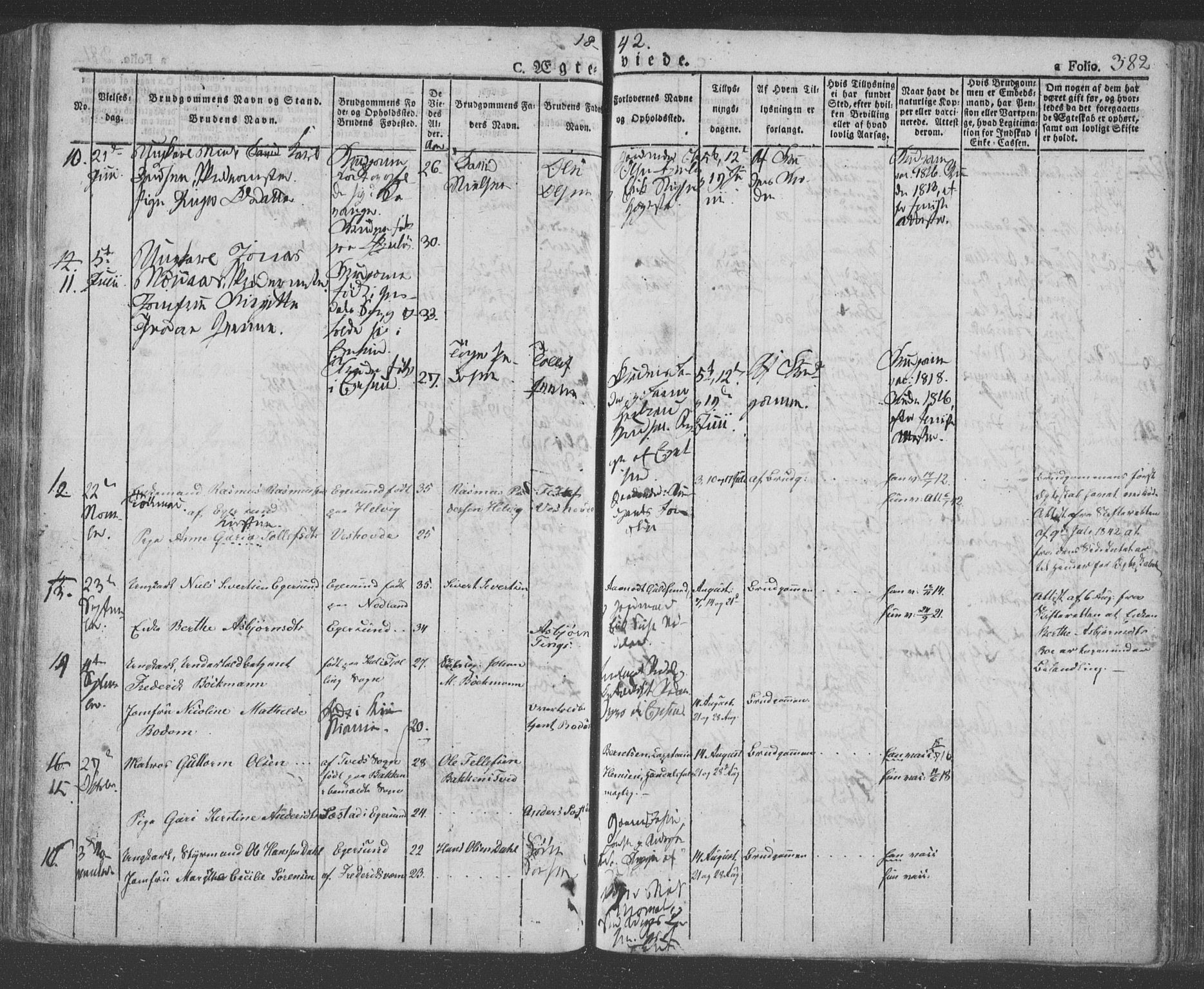 Eigersund sokneprestkontor, AV/SAST-A-101807/S08/L0009: Parish register (official) no. A 9, 1827-1850, p. 382