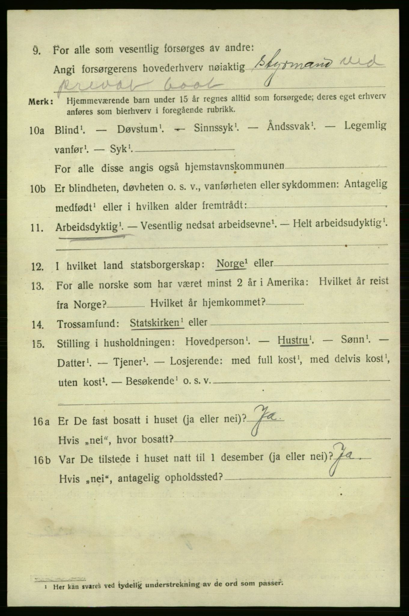 SAO, 1920 census for Fredrikshald, 1920, p. 20592