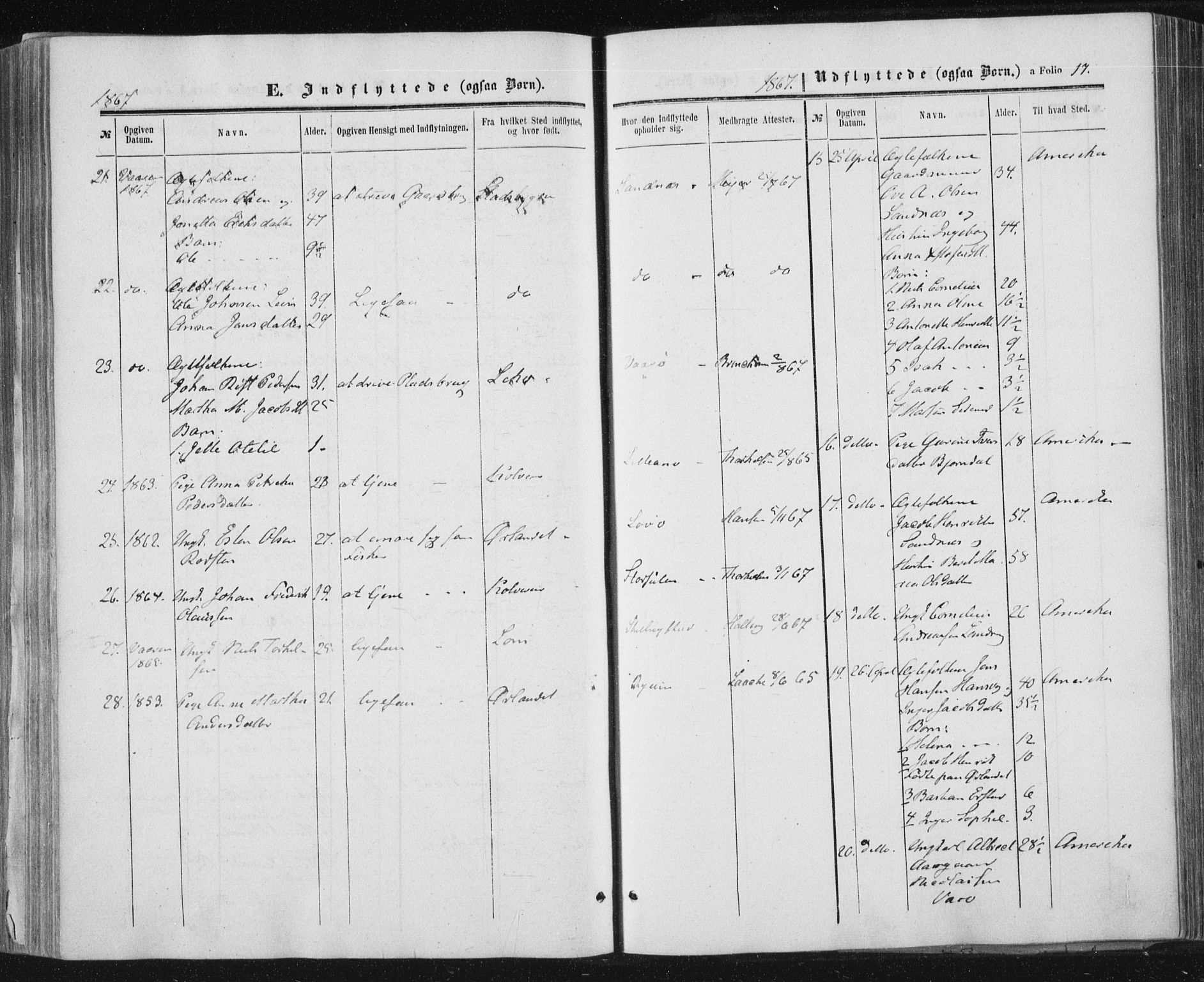 Ministerialprotokoller, klokkerbøker og fødselsregistre - Nord-Trøndelag, AV/SAT-A-1458/784/L0670: Parish register (official) no. 784A05, 1860-1876, p. 17