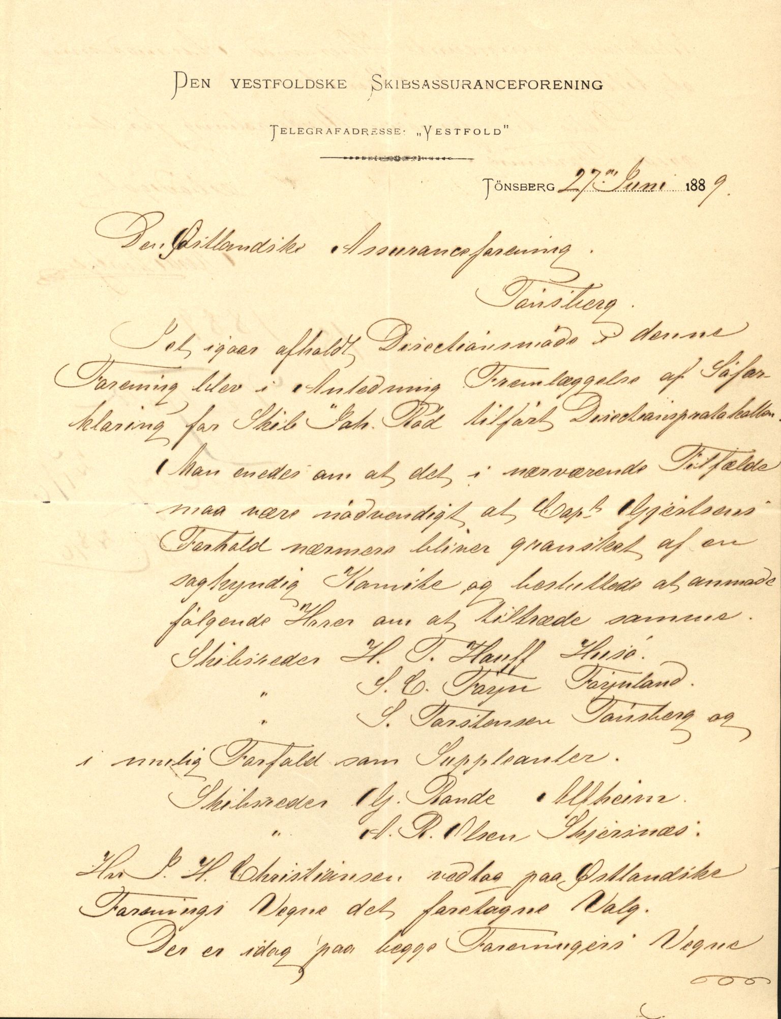 Pa 63 - Østlandske skibsassuranceforening, VEMU/A-1079/G/Ga/L0023/0010: Havaridokumenter / Johannes Rød, Deodata, Eidsvold, Bothnia, Brillant, 1889, p. 6