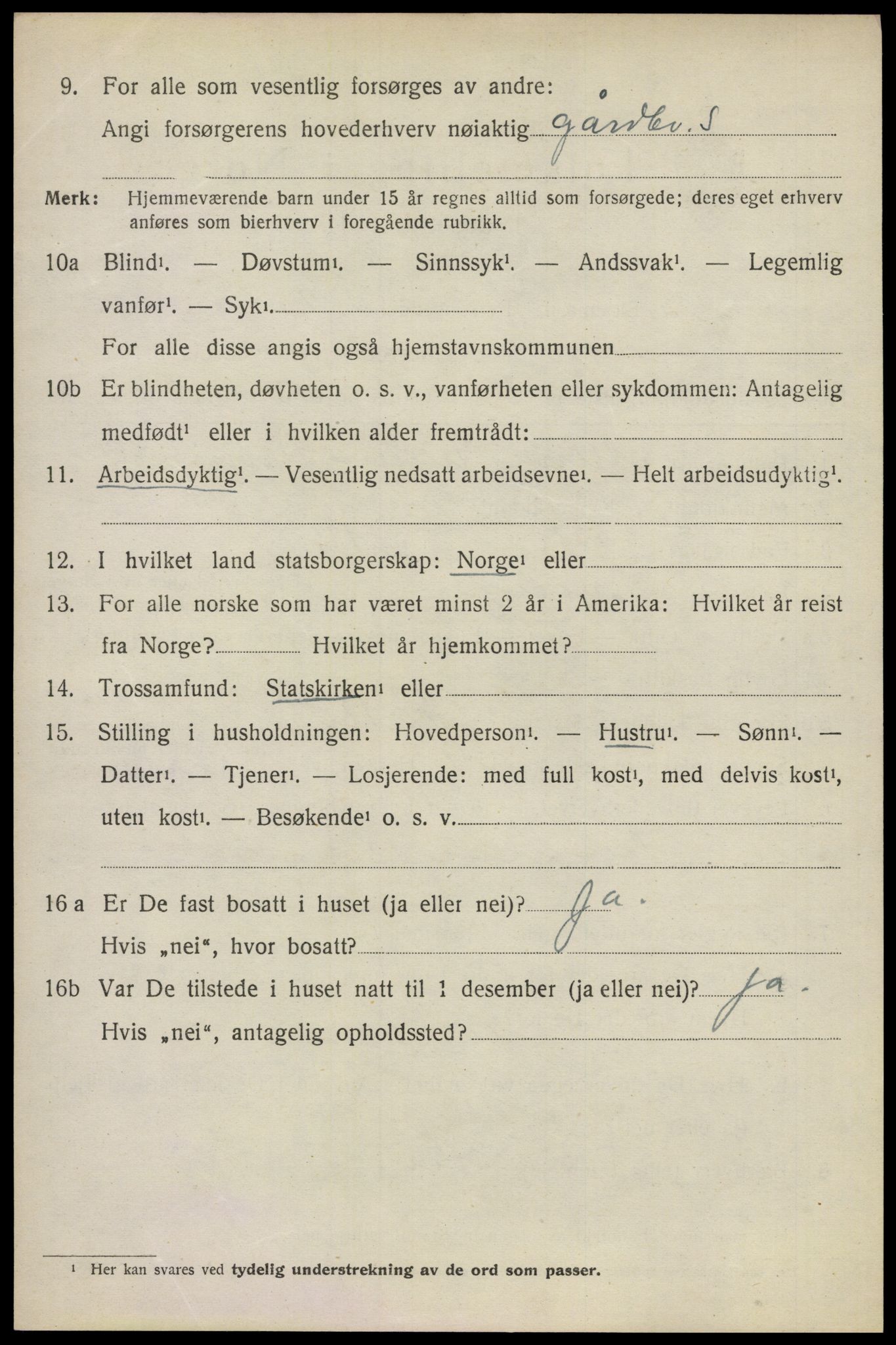 SAO, 1920 census for Sørum, 1920, p. 5910