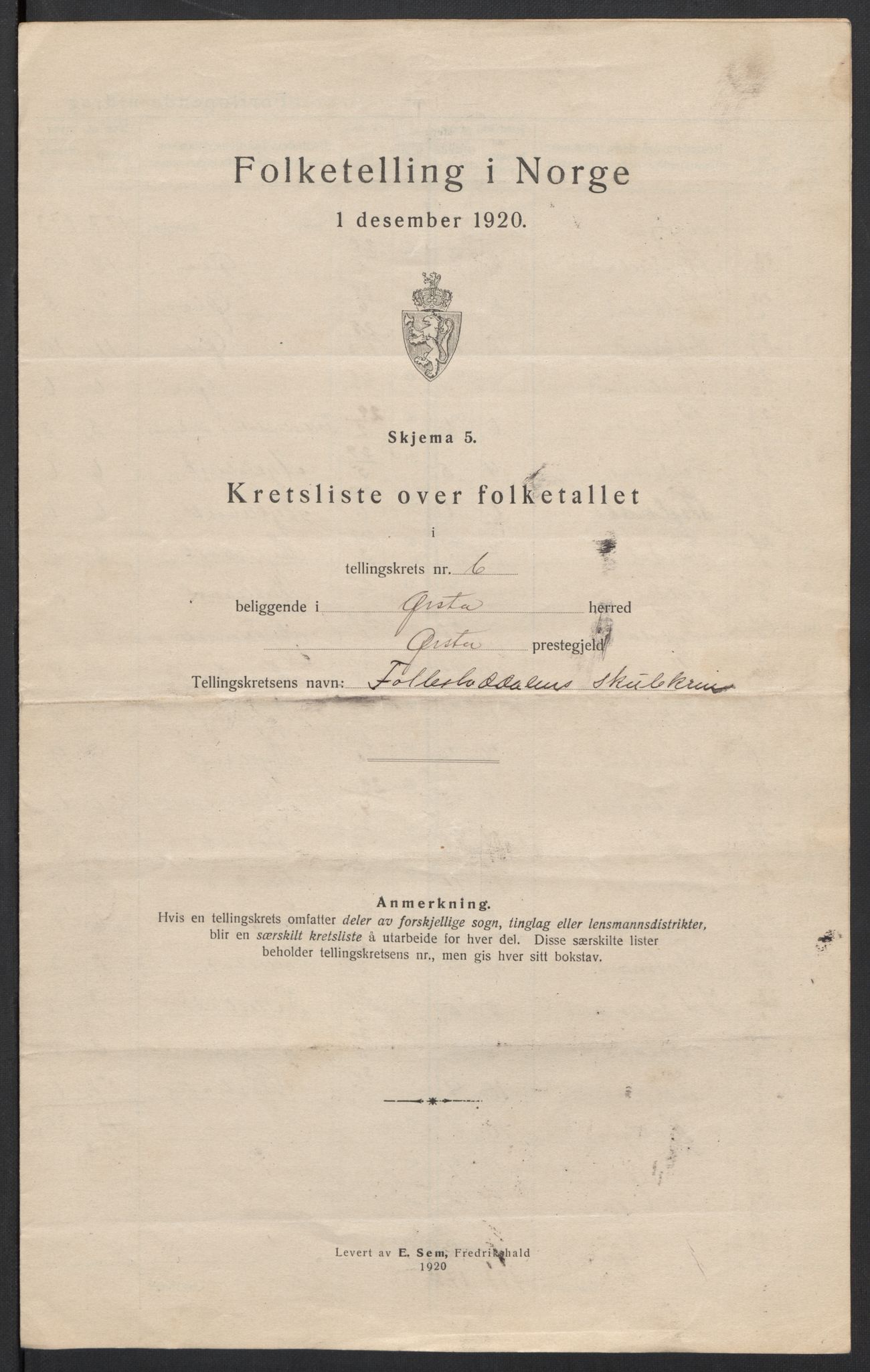 SAT, 1920 census for Ørsta, 1920, p. 21