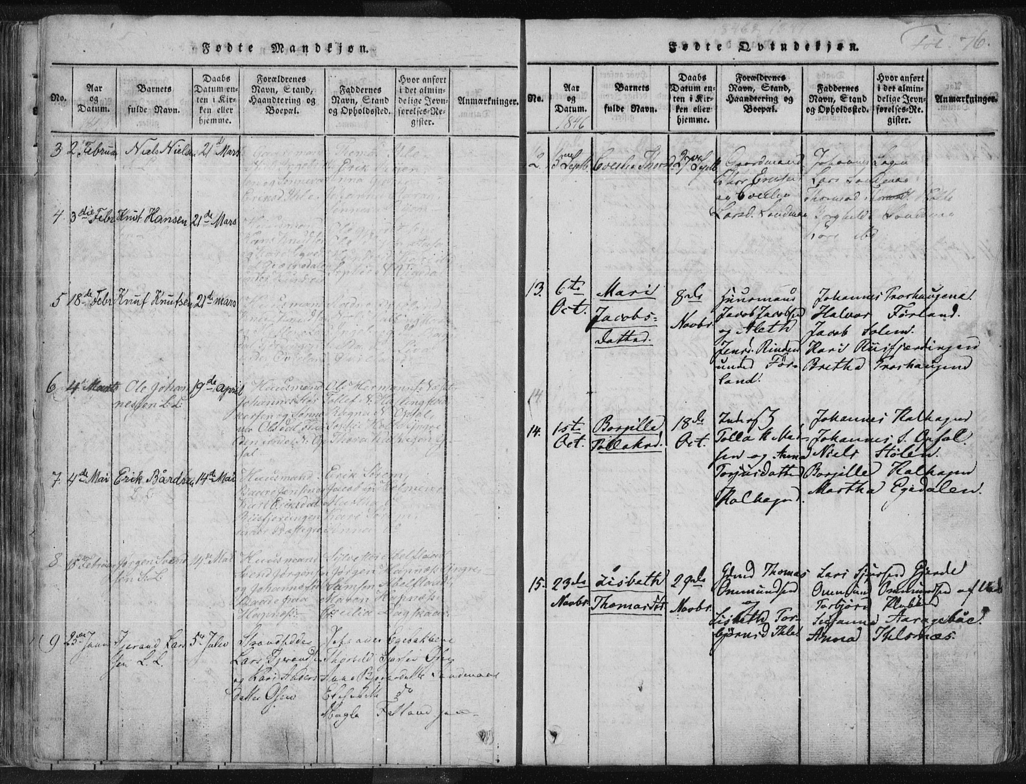 Vikedal sokneprestkontor, AV/SAST-A-101840/01/IV: Parish register (official) no. A 3, 1817-1850, p. 76