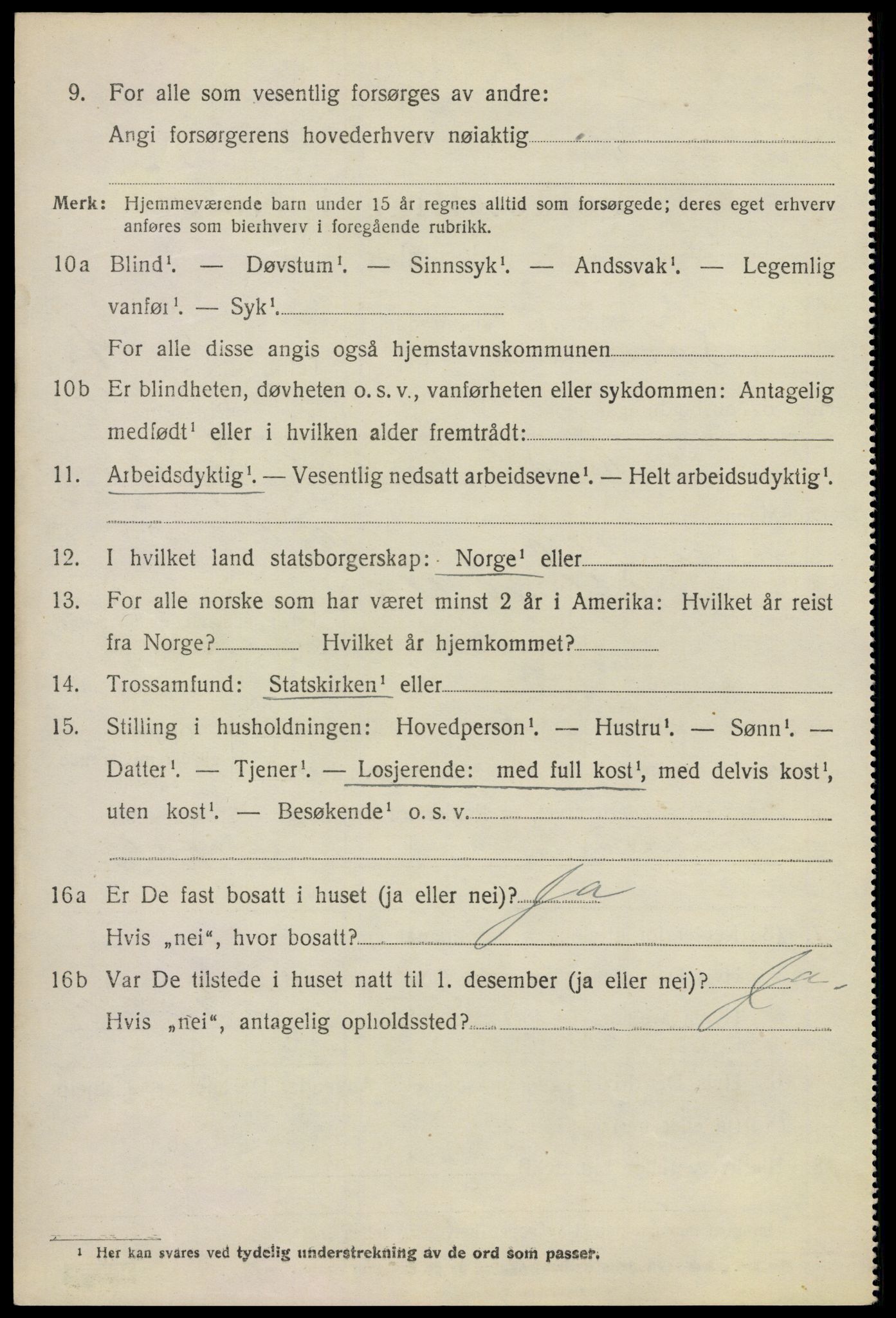 SAO, 1920 census for Sørum, 1920, p. 4586