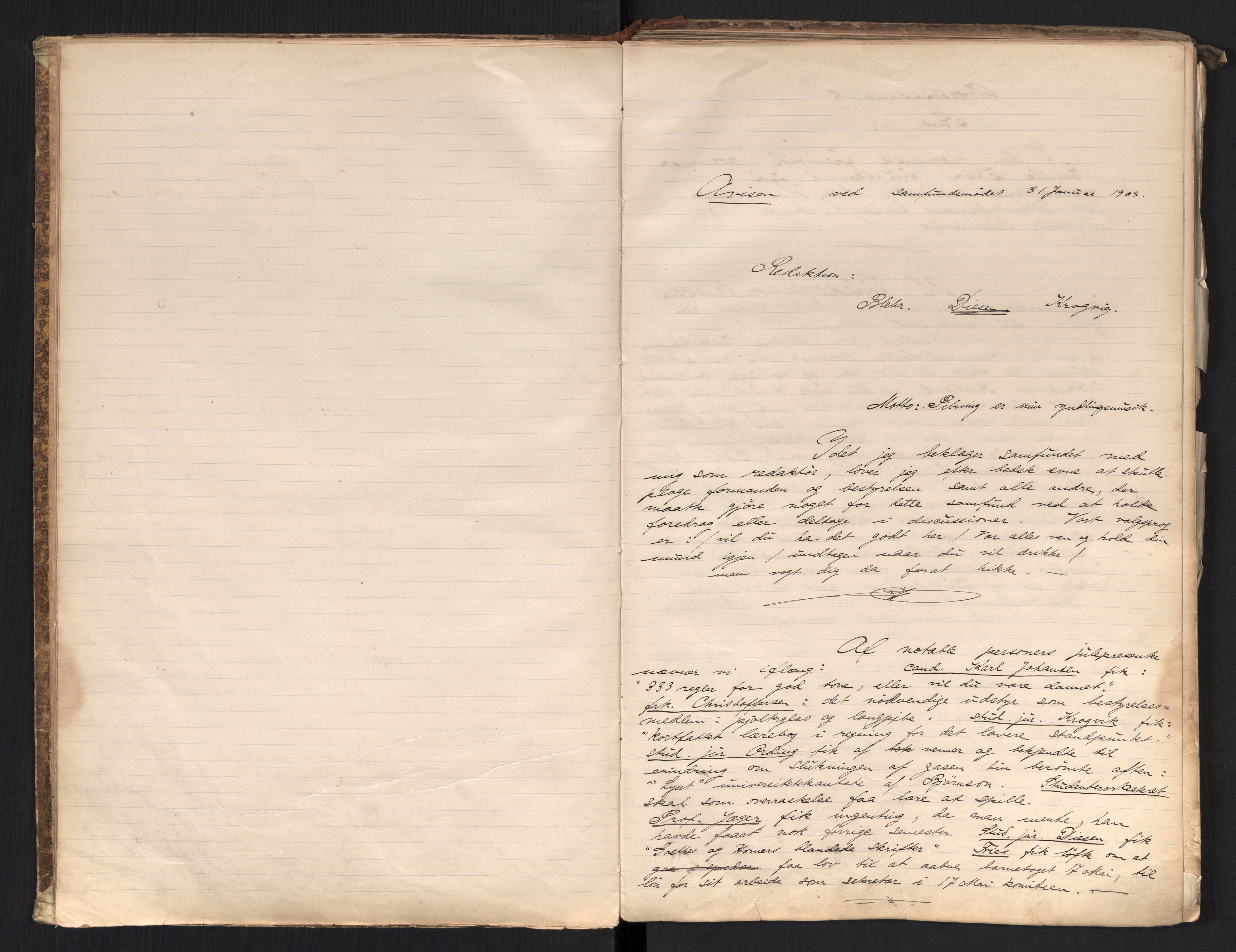 Det Norske Studentersamfund, AV/RA-PA-1322/X/Xa/L0017/0001: -- / Samfundsavisen (stort format), 1902-1904, p. 11