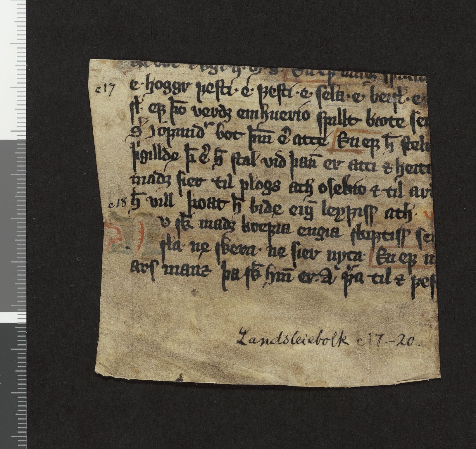 Riksarkivets diplomsamling, AV/RA-EA-5965/F26/L0002: Norrøne membranfragmenter bestand 2-9 (10), 1100-1536, p. 226