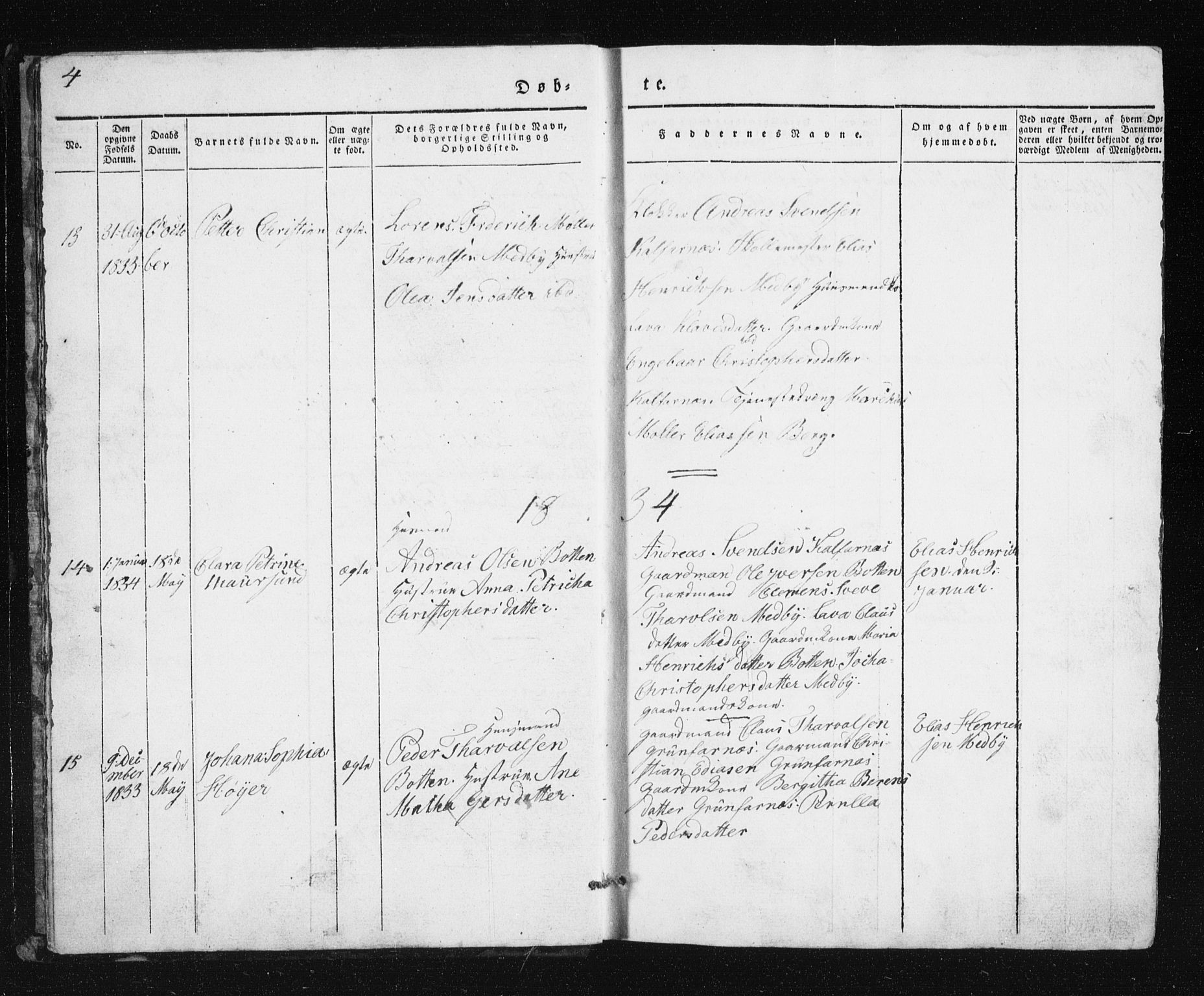 Berg sokneprestkontor, SATØ/S-1318/G/Ga/Gab/L0011klokker: Parish register (copy) no. 11, 1833-1878, p. 5