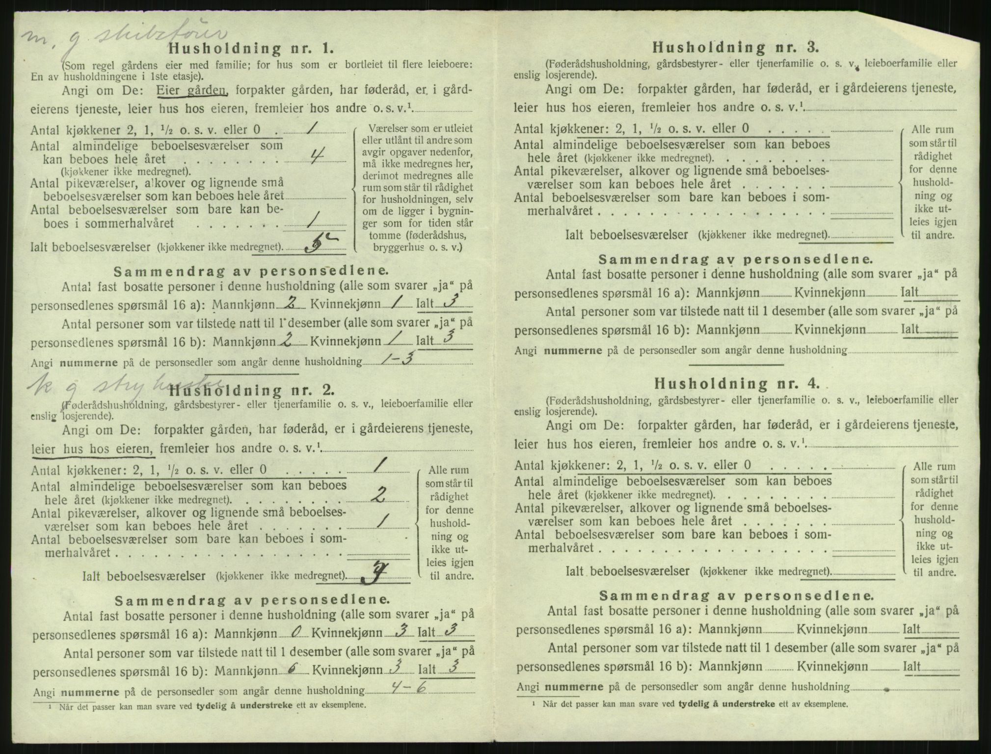 SAK, 1920 census for Fjære, 1920, p. 1642