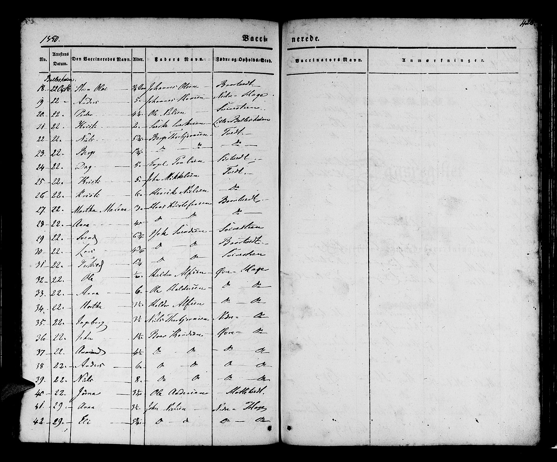 Os sokneprestembete, SAB/A-99929: Parish register (official) no. A 15, 1839-1851, p. 426