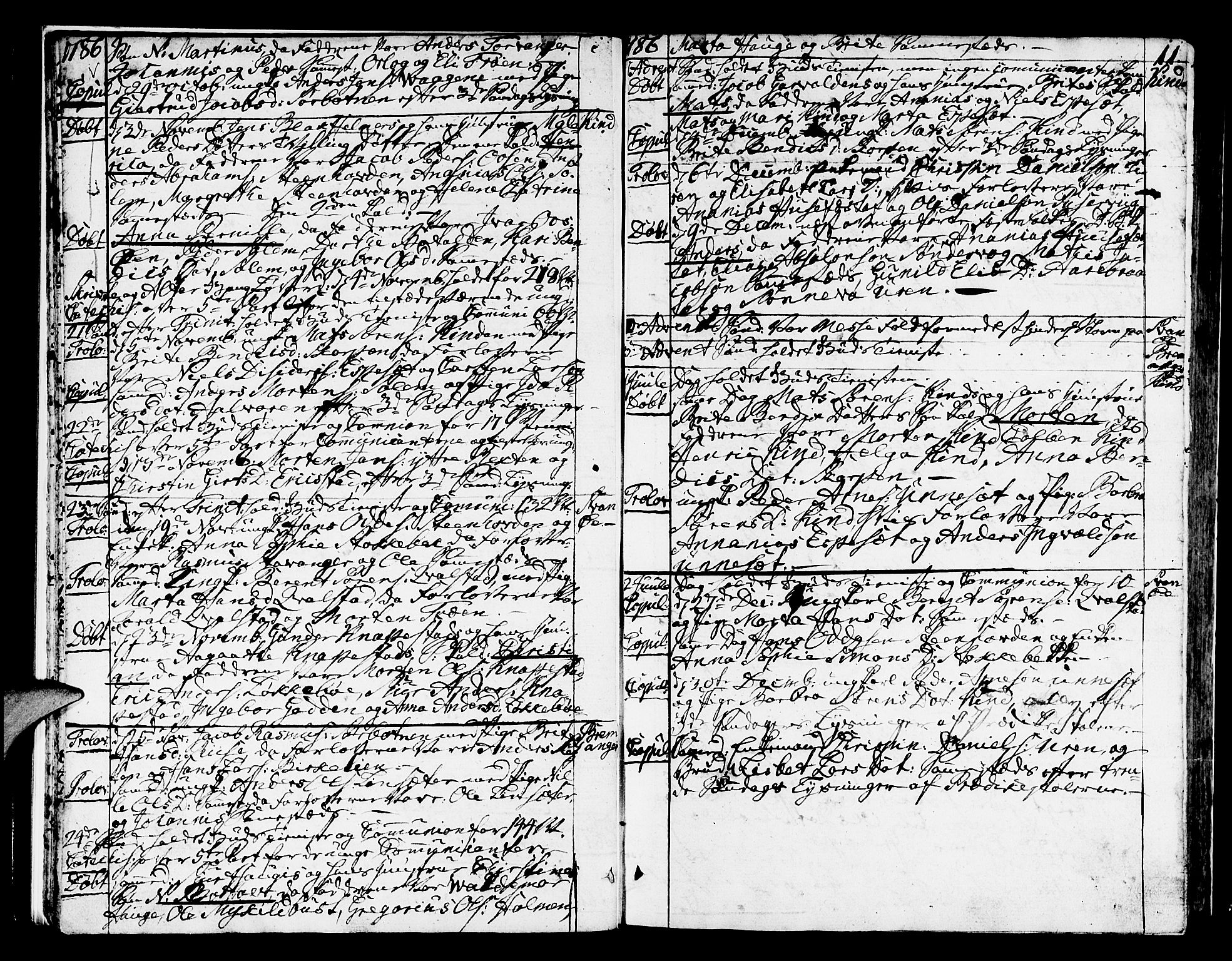 Kinn sokneprestembete, AV/SAB-A-80801/H/Haa/Haaa/L0003: Parish register (official) no. A 3, 1785-1821, p. 11