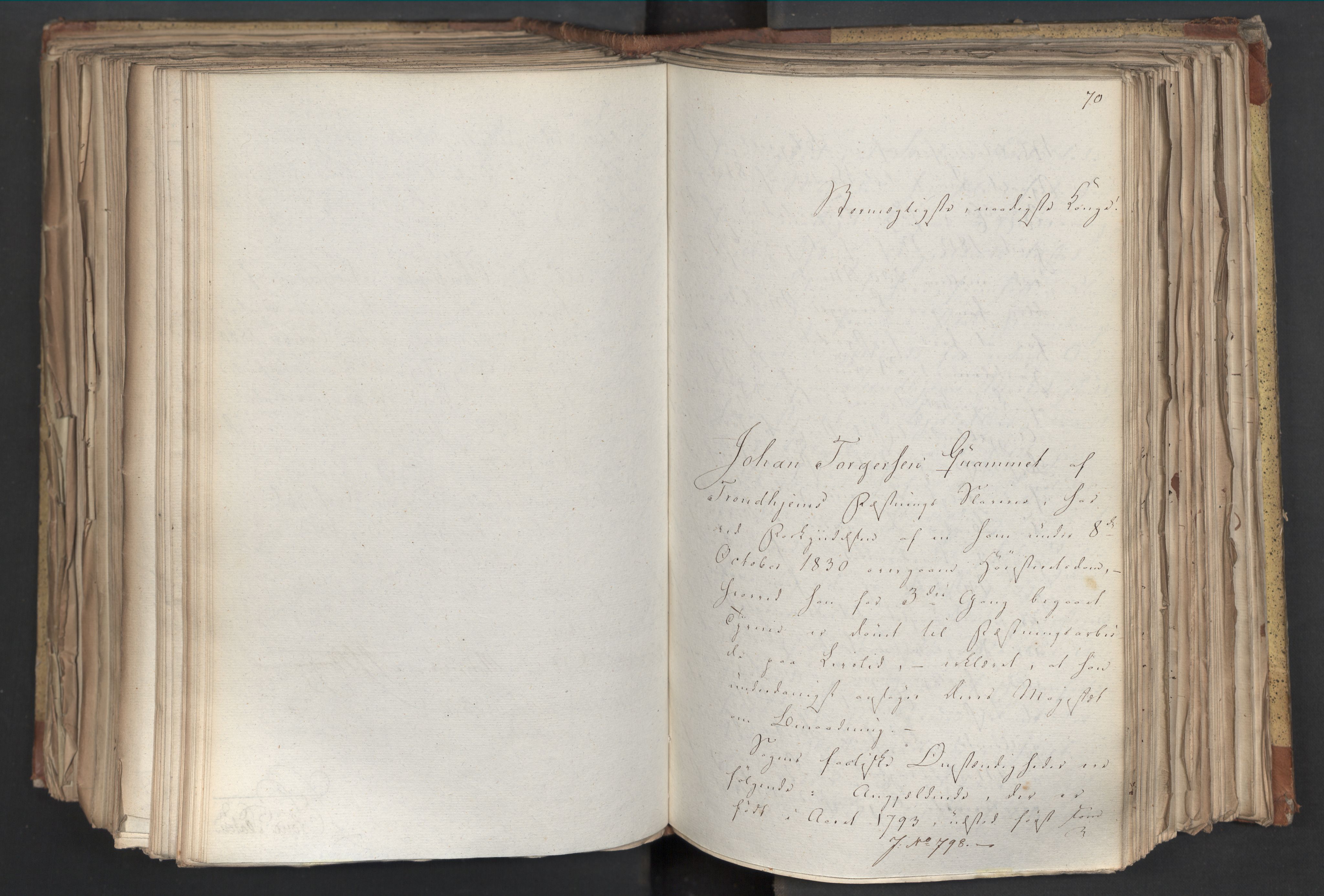 Statsrådsavdelingen i Stockholm, AV/RA-S-1003/D/Da/L0068: Regjeringsinnstillinger nr. 660-876, 1830, p. 483