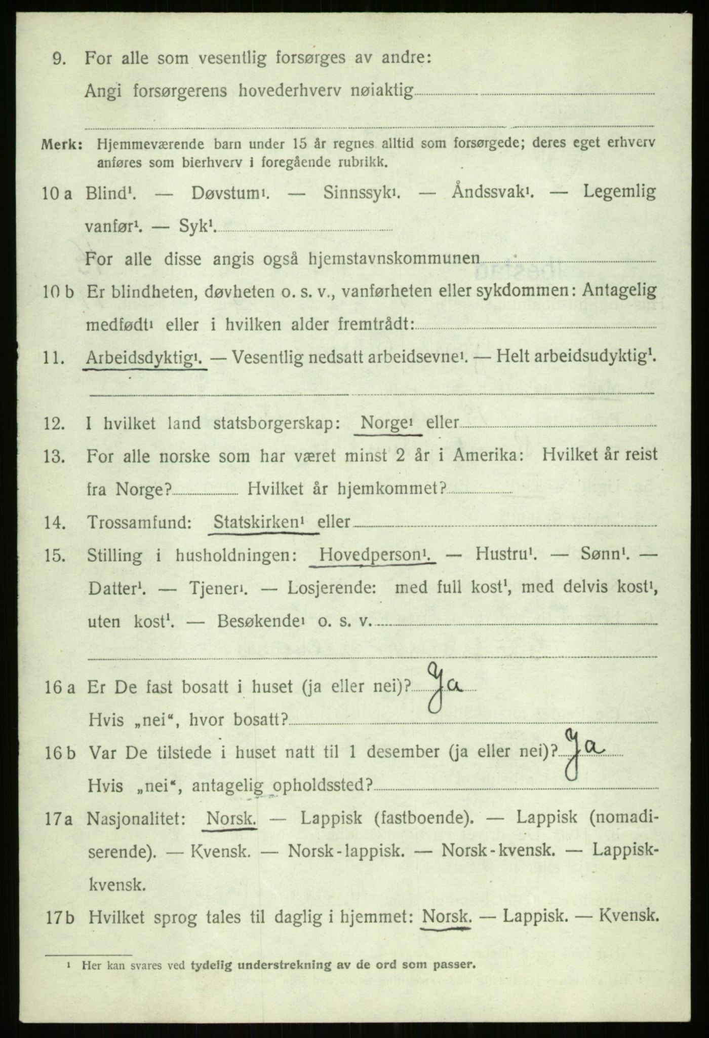 SATØ, 1920 census for Ibestad, 1920, p. 7958