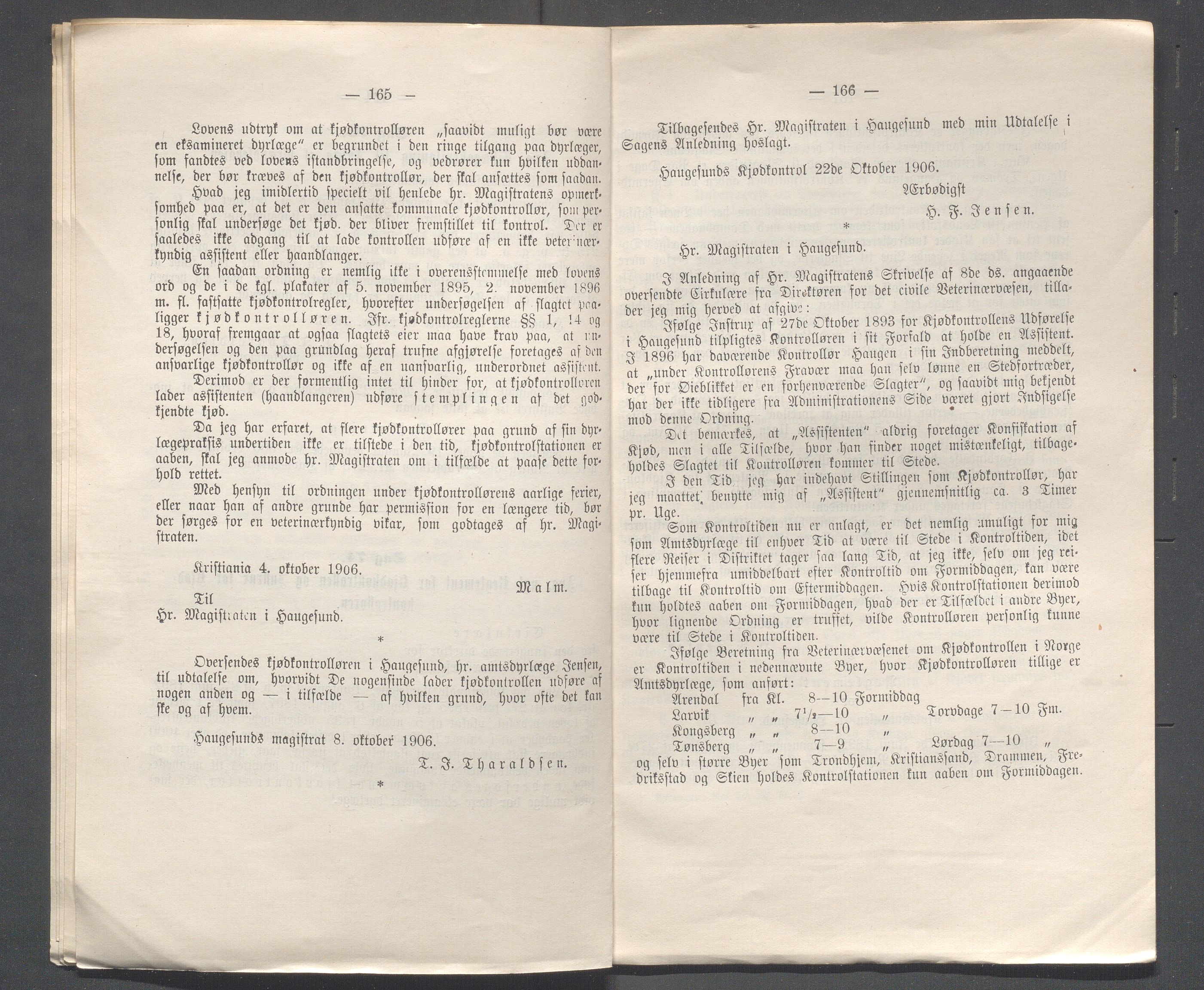 Haugesund kommune - Formannskapet og Bystyret, IKAR/A-740/A/Abb/L0001: Bystyreforhandlinger, 1889-1907, p. 871