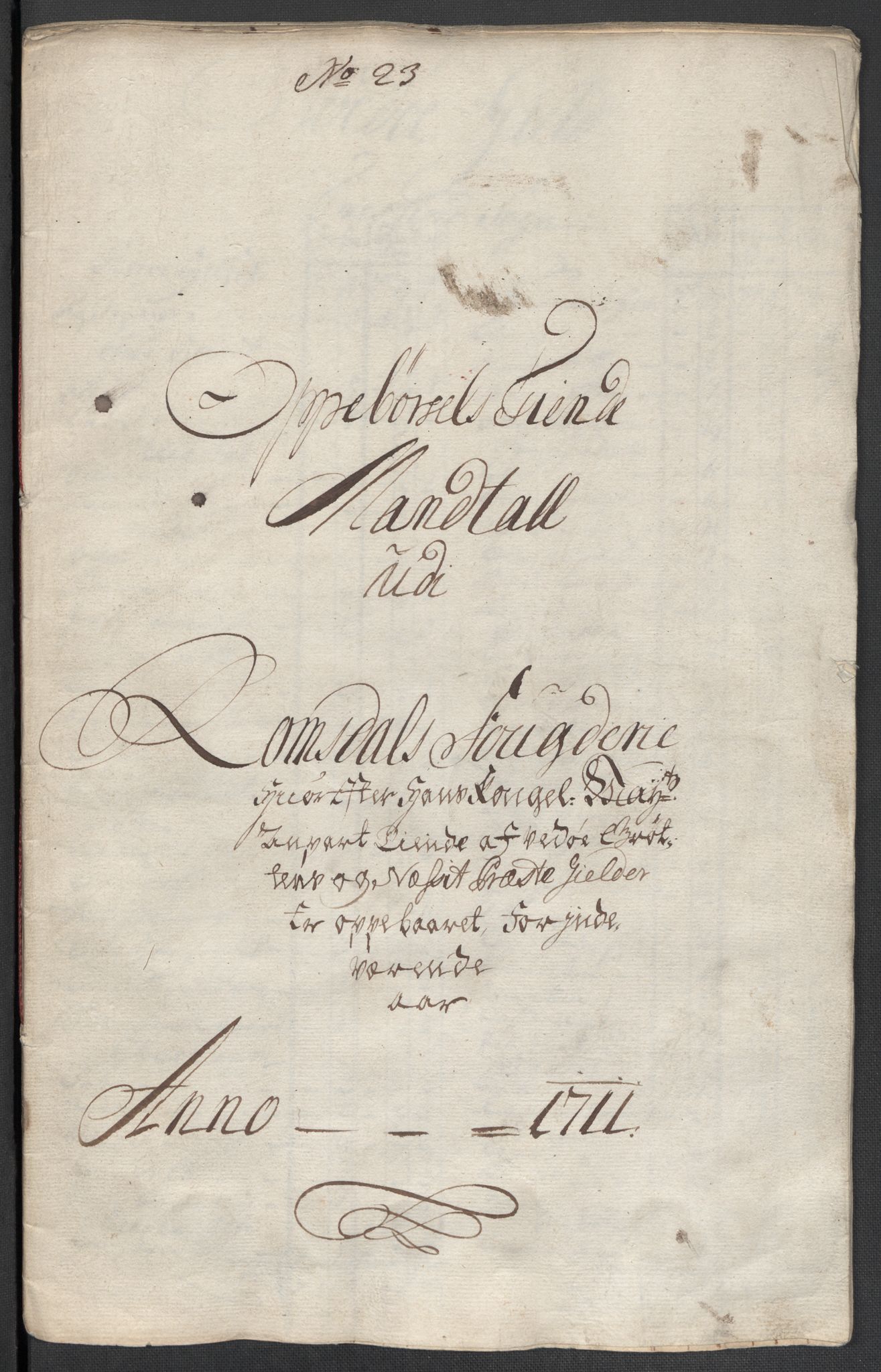 Rentekammeret inntil 1814, Reviderte regnskaper, Fogderegnskap, RA/EA-4092/R55/L3660: Fogderegnskap Romsdal, 1711, p. 385