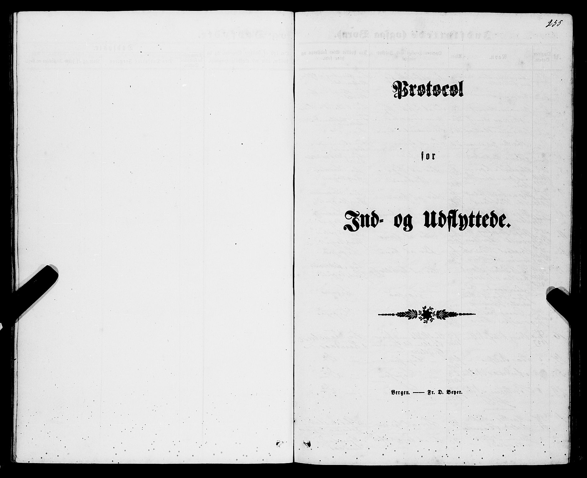 Gulen sokneprestembete, AV/SAB-A-80201/H/Haa/Haaa/L0022: Parish register (official) no. A 22, 1859-1869, p. 255