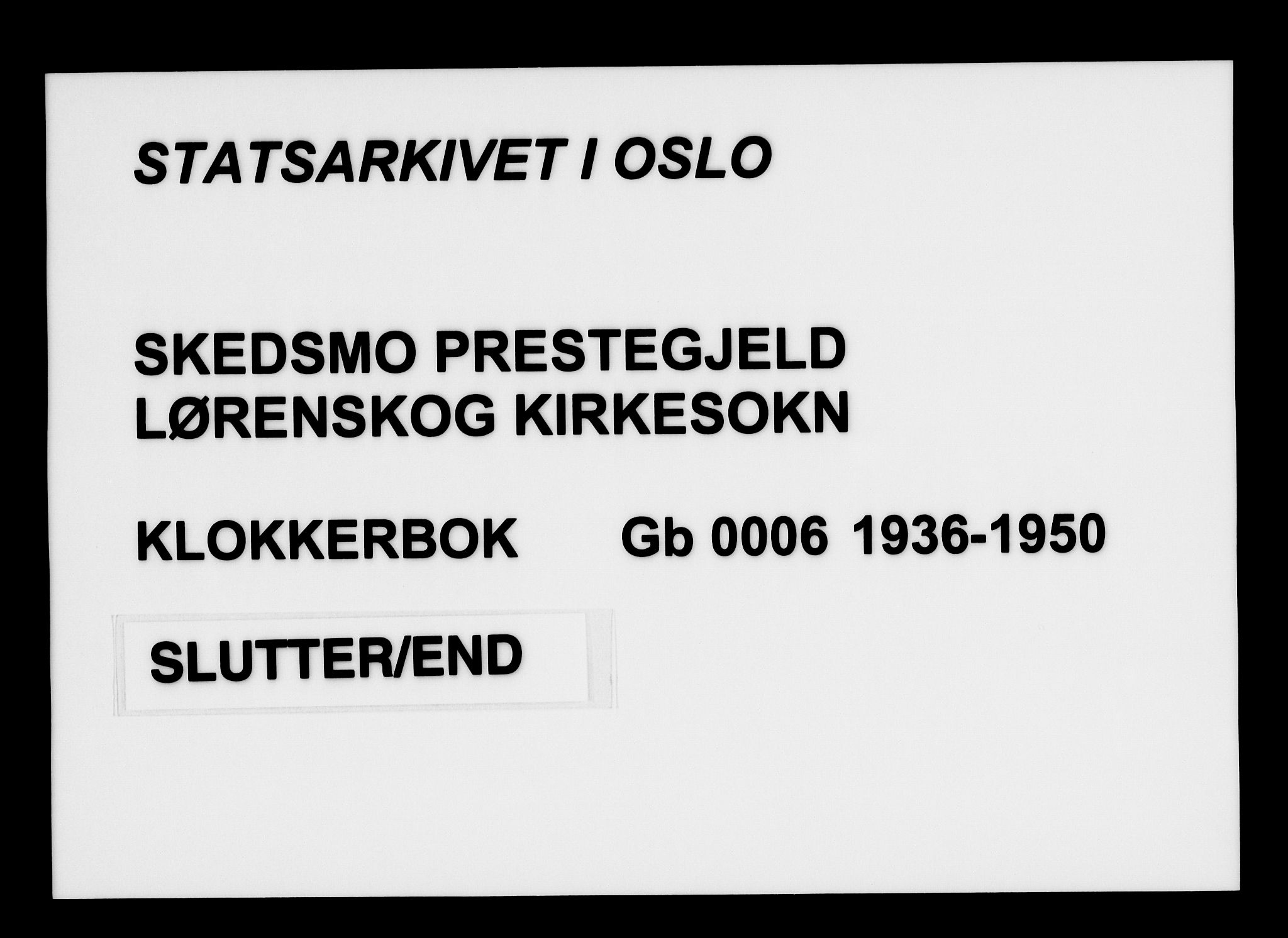 Skedsmo prestekontor Kirkebøker, AV/SAO-A-10033a/G/Gb/L0006: Parish register (copy) no. II 6, 1936-1950