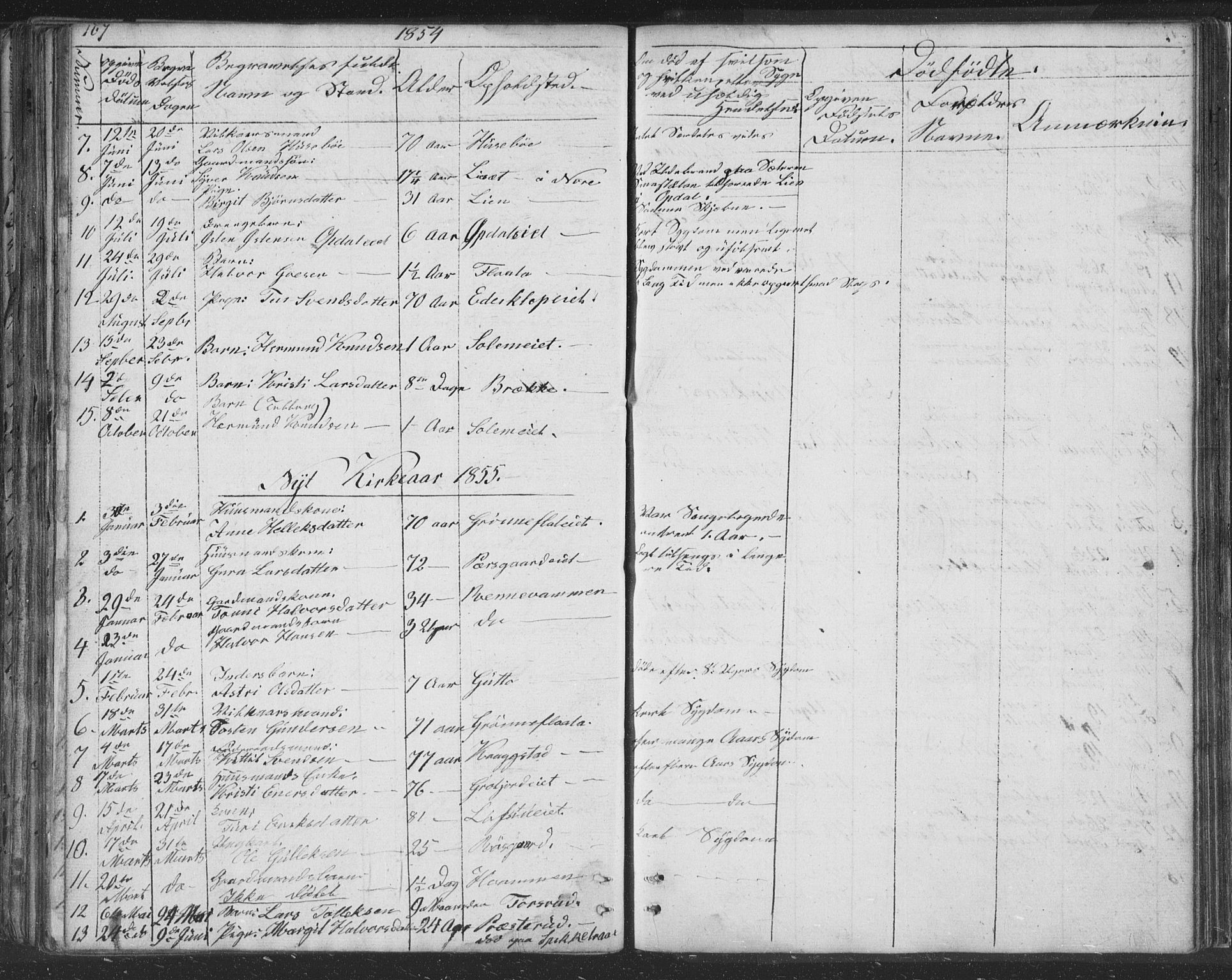 Nore kirkebøker, SAKO/A-238/F/Fc/L0002: Parish register (official) no. III 2, 1836-1861, p. 167