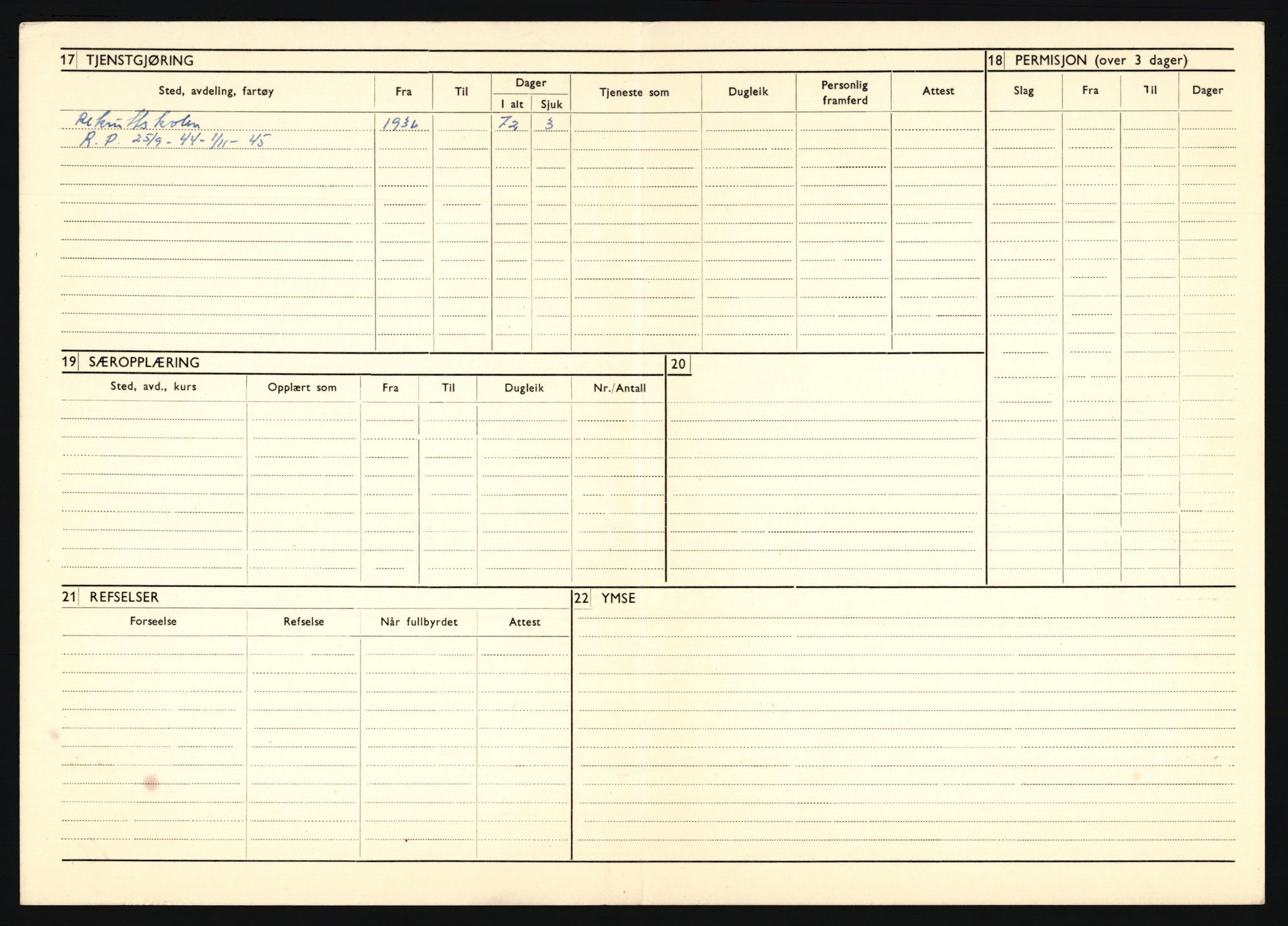 Forsvaret, Troms infanteriregiment nr. 16, AV/RA-RAFA-3146/P/Pa/L0020: Rulleblad for regimentets menige mannskaper, årsklasse 1936, 1936, p. 1106