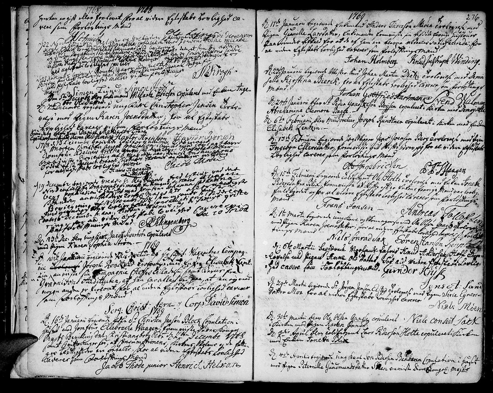 Ministerialprotokoller, klokkerbøker og fødselsregistre - Sør-Trøndelag, SAT/A-1456/601/L0038: Parish register (official) no. 601A06, 1766-1877, p. 276