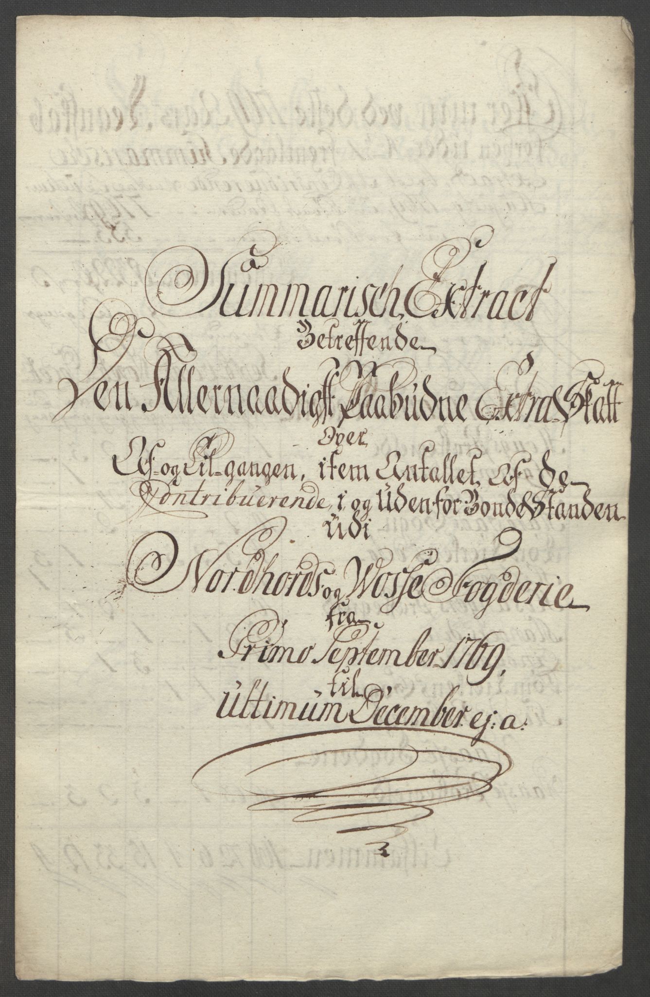 Rentekammeret inntil 1814, Reviderte regnskaper, Fogderegnskap, RA/EA-4092/R51/L3303: Ekstraskatten Nordhordland og Voss, 1762-1772, p. 352