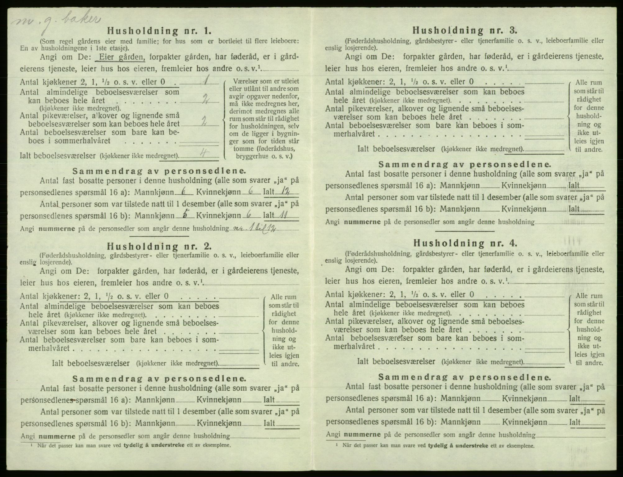 SAB, 1920 census for Fana, 1920, p. 2924