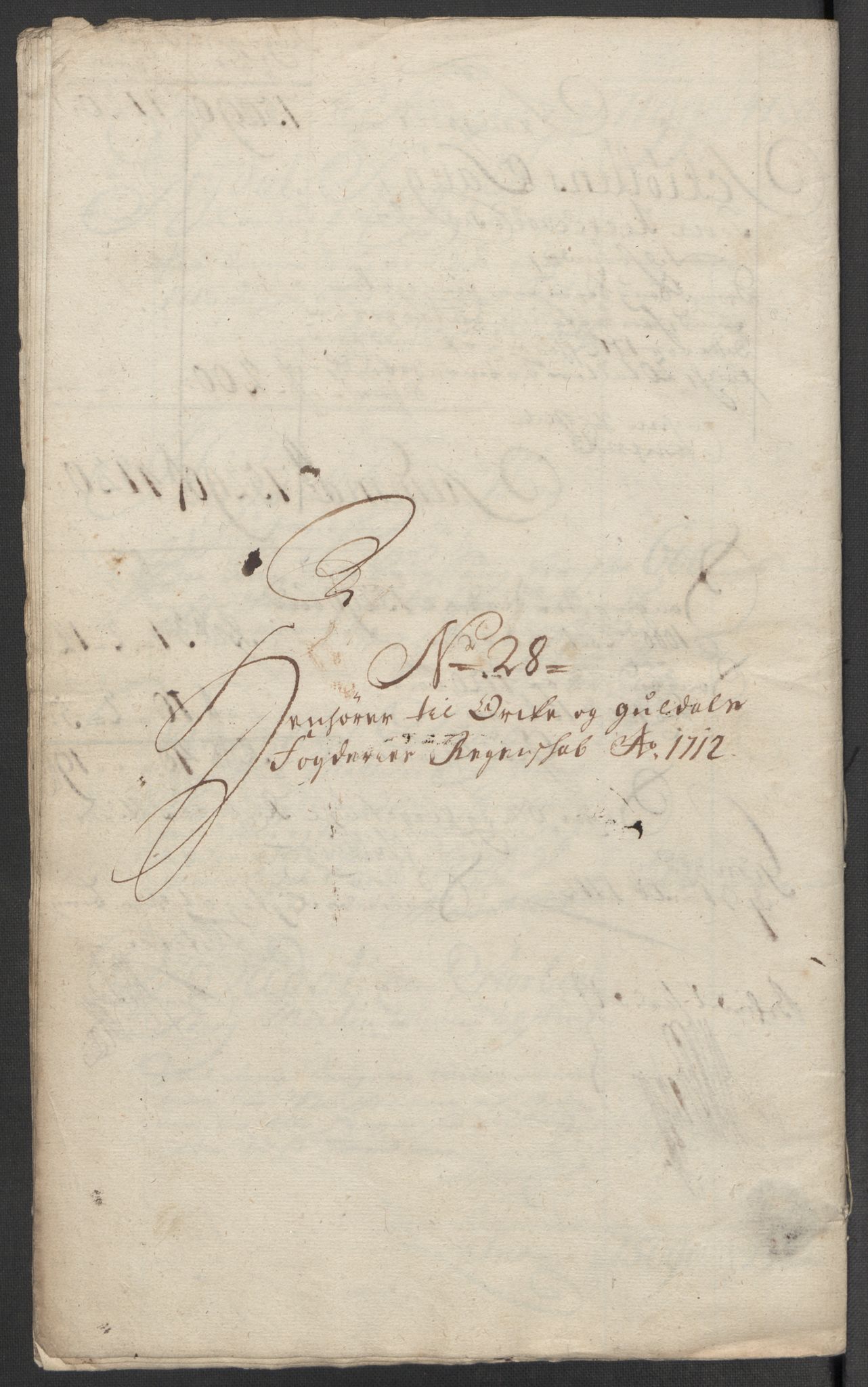 Rentekammeret inntil 1814, Reviderte regnskaper, Fogderegnskap, AV/RA-EA-4092/R60/L3963: Fogderegnskap Orkdal og Gauldal, 1712, p. 304