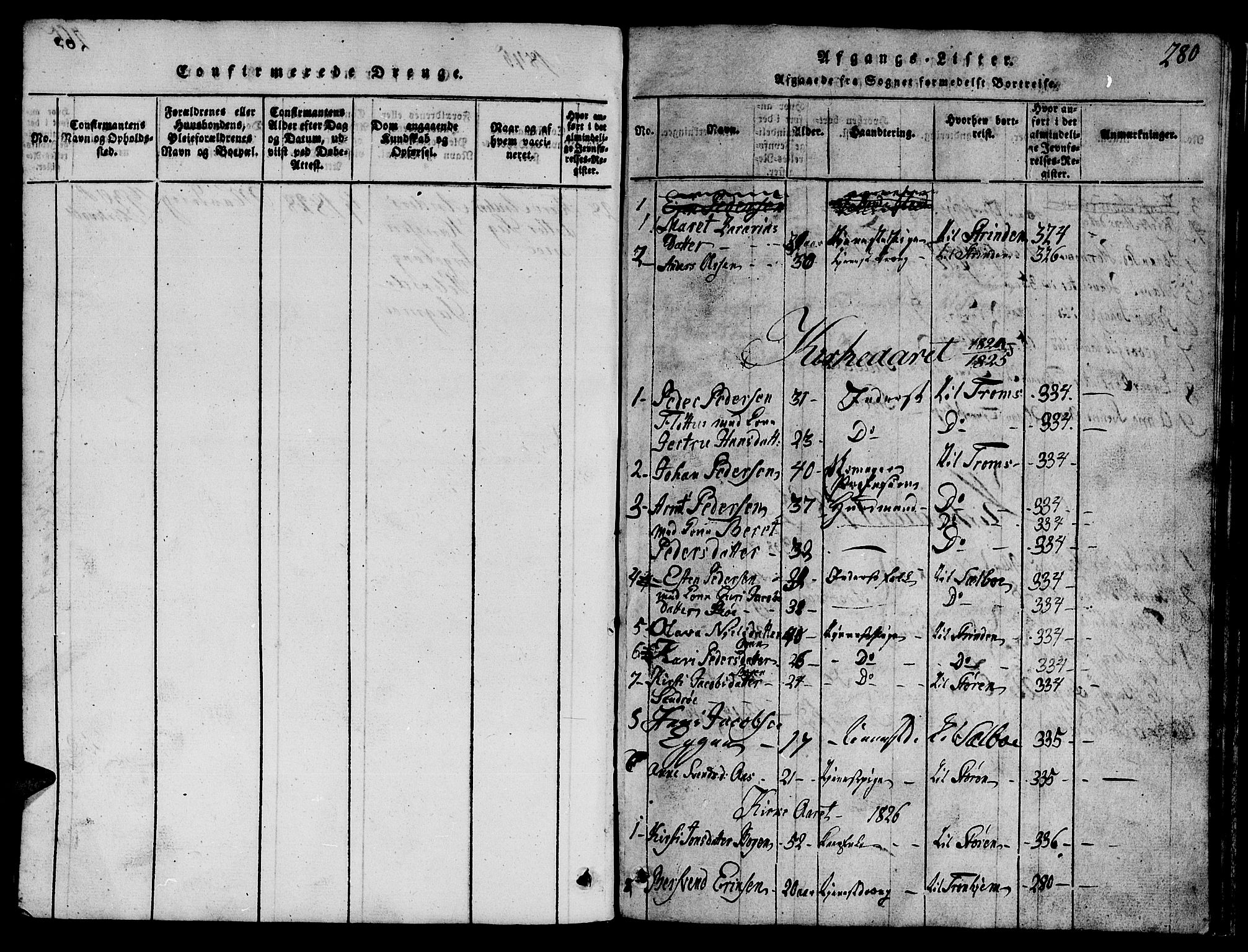 Ministerialprotokoller, klokkerbøker og fødselsregistre - Sør-Trøndelag, AV/SAT-A-1456/688/L1026: Parish register (copy) no. 688C01, 1817-1860, p. 280