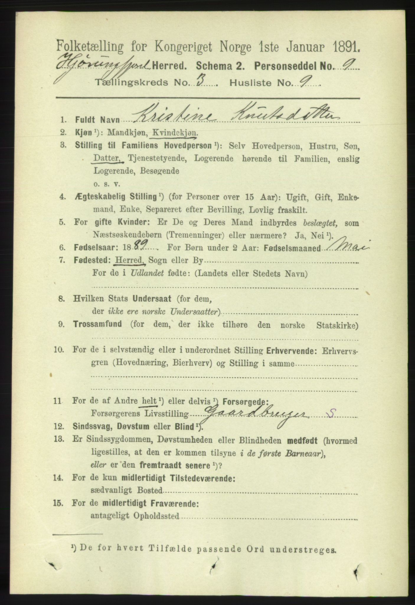RA, 1891 census for 1522 Hjørundfjord, 1891, p. 527