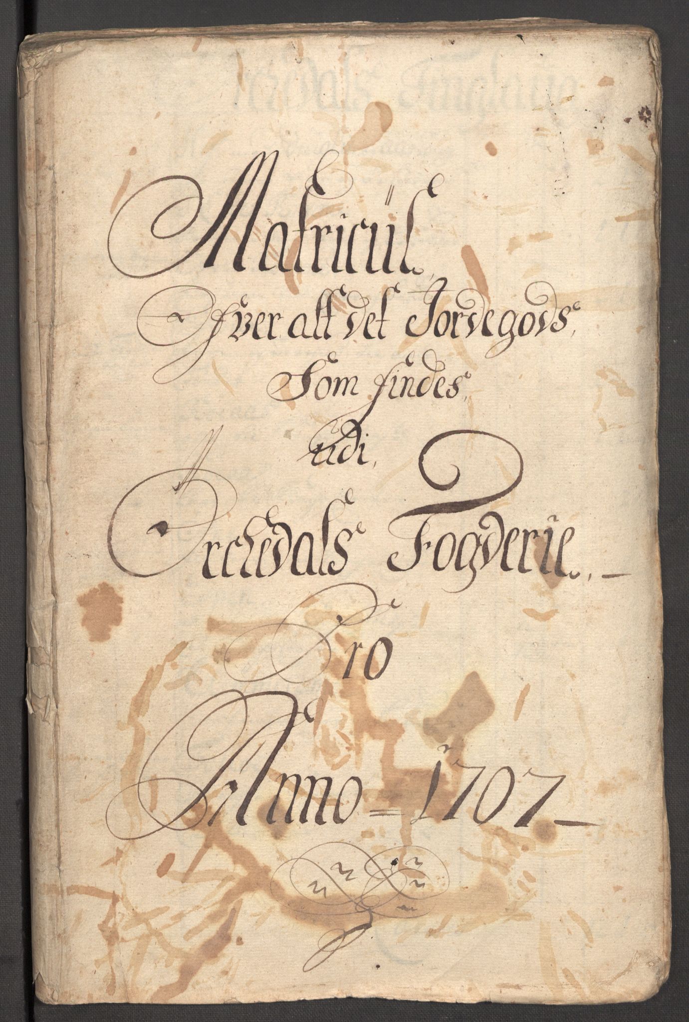 Rentekammeret inntil 1814, Reviderte regnskaper, Fogderegnskap, AV/RA-EA-4092/R60/L3957: Fogderegnskap Orkdal og Gauldal, 1707, p. 49