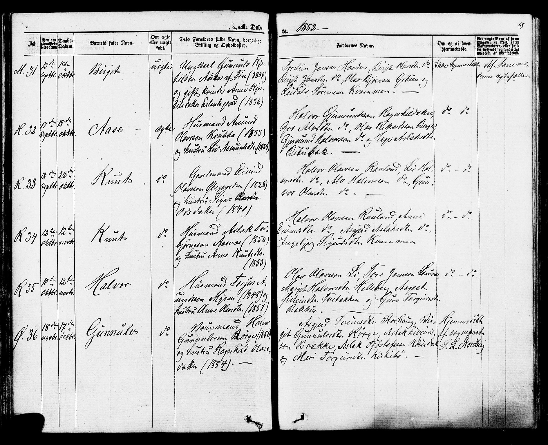 Rauland kirkebøker, AV/SAKO-A-292/F/Fa/L0003: Parish register (official) no. I 3, 1859-1886, p. 68