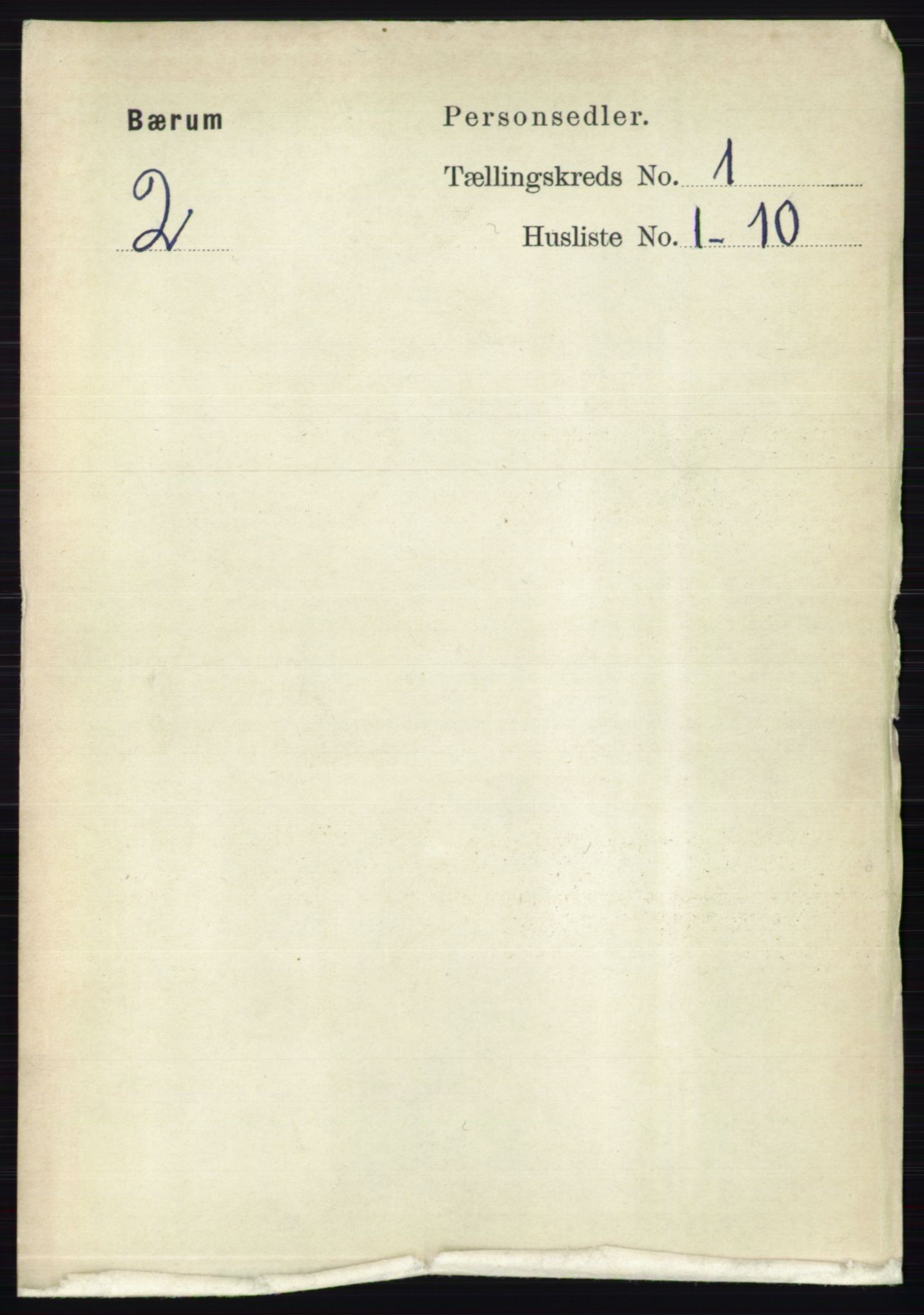 RA, 1891 census for 0219 Bærum, 1891, p. 147