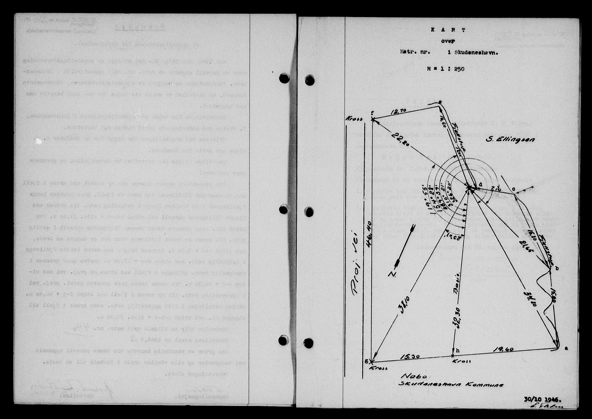 Karmsund sorenskriveri, SAST/A-100311/01/II/IIB/L0090: Mortgage book no. 70A, 1947-1947, Diary no: : 2200/1947