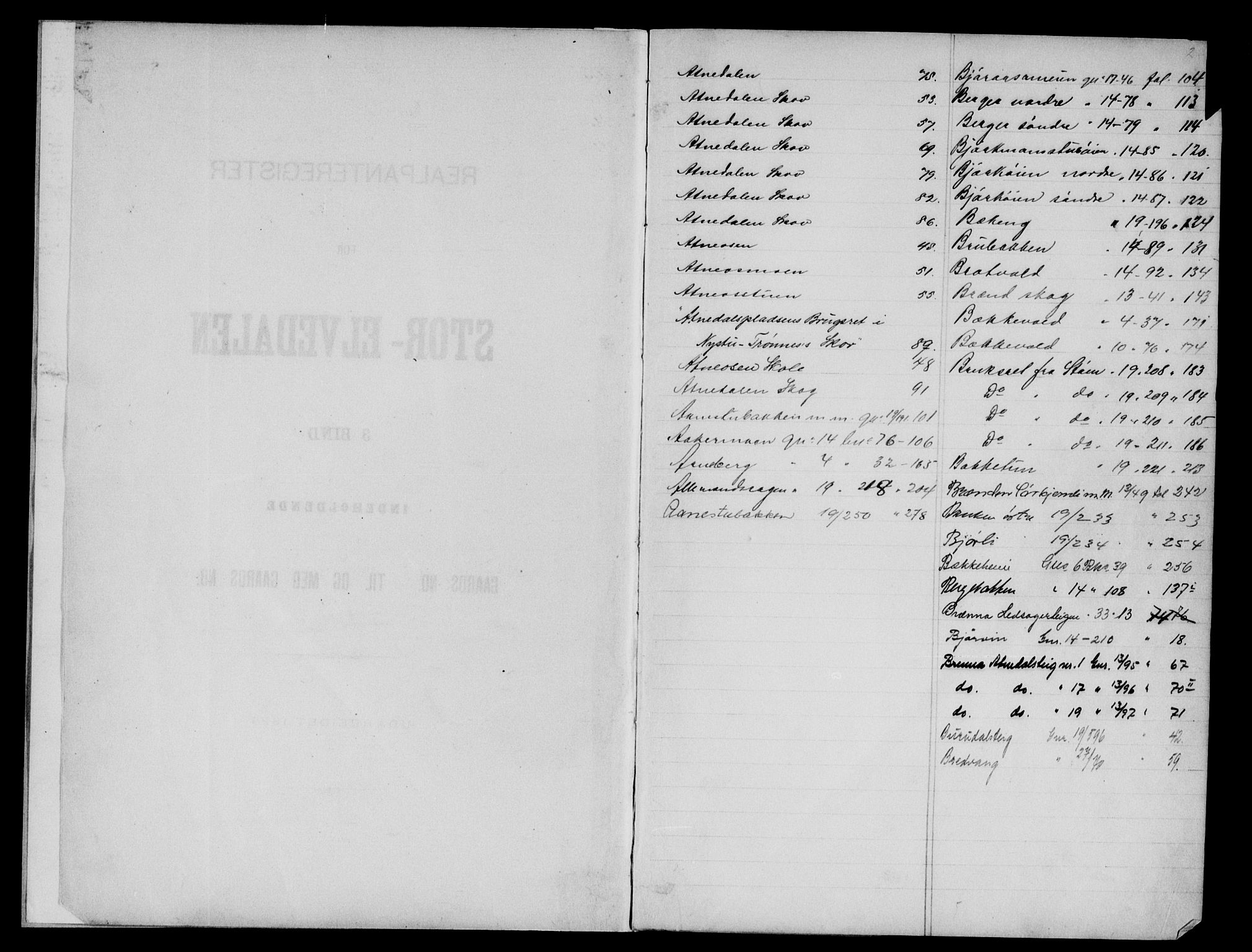 Sør-Østerdal sorenskriveri, SAH/TING-018/H/Ha/Had/L0060: Mortgage register no. 3, 1850-1950