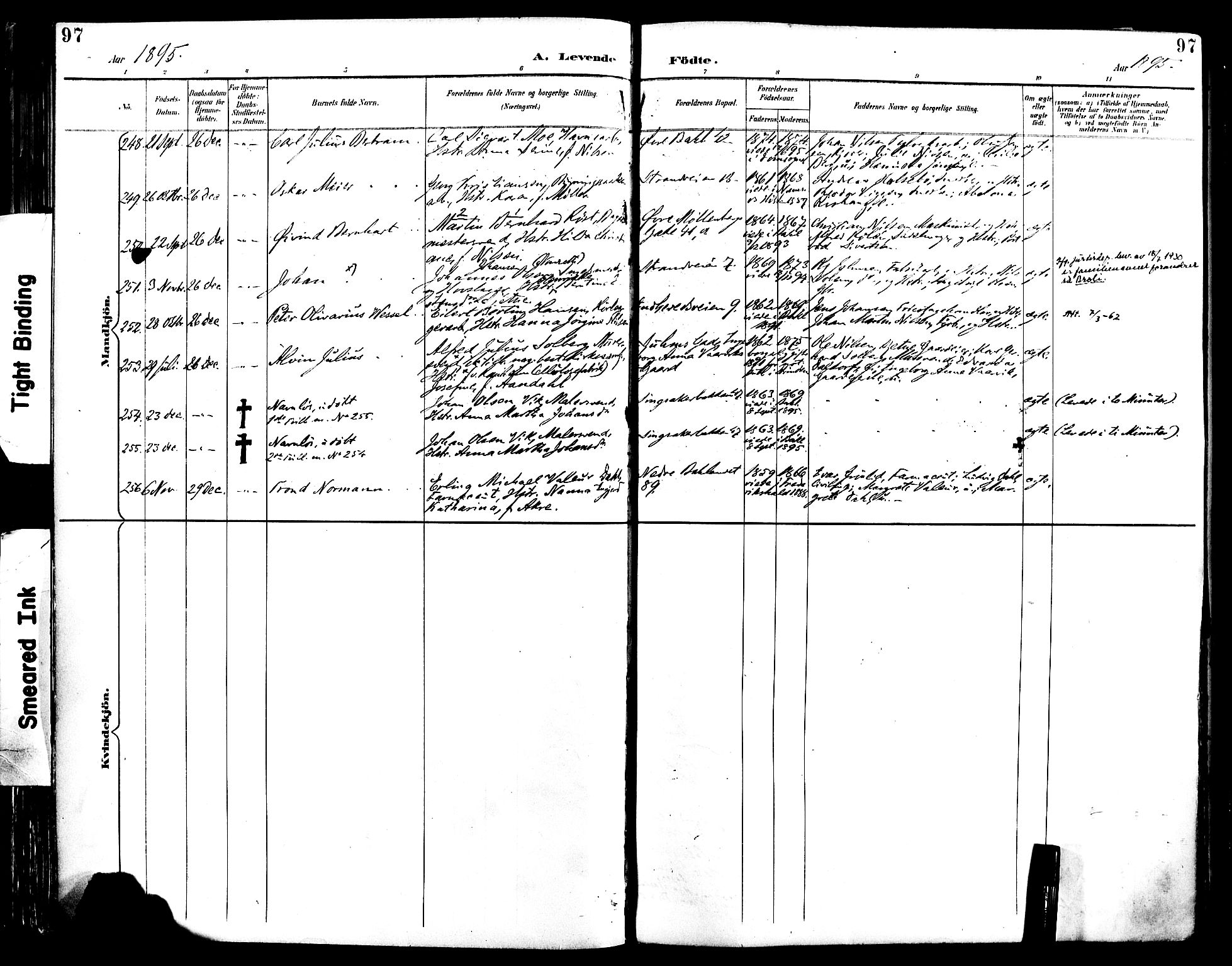 Ministerialprotokoller, klokkerbøker og fødselsregistre - Sør-Trøndelag, AV/SAT-A-1456/604/L0197: Parish register (official) no. 604A18, 1893-1900, p. 97