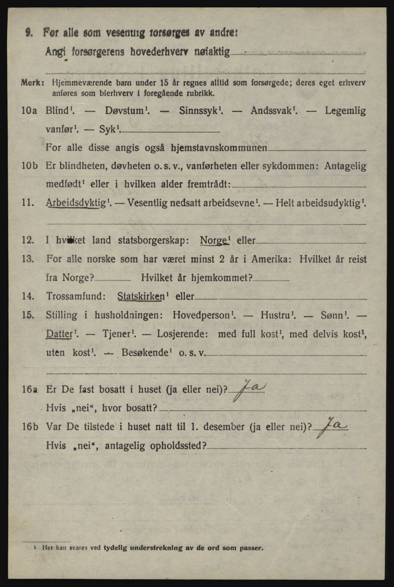 SAO, 1920 census for Idd, 1920, p. 9534