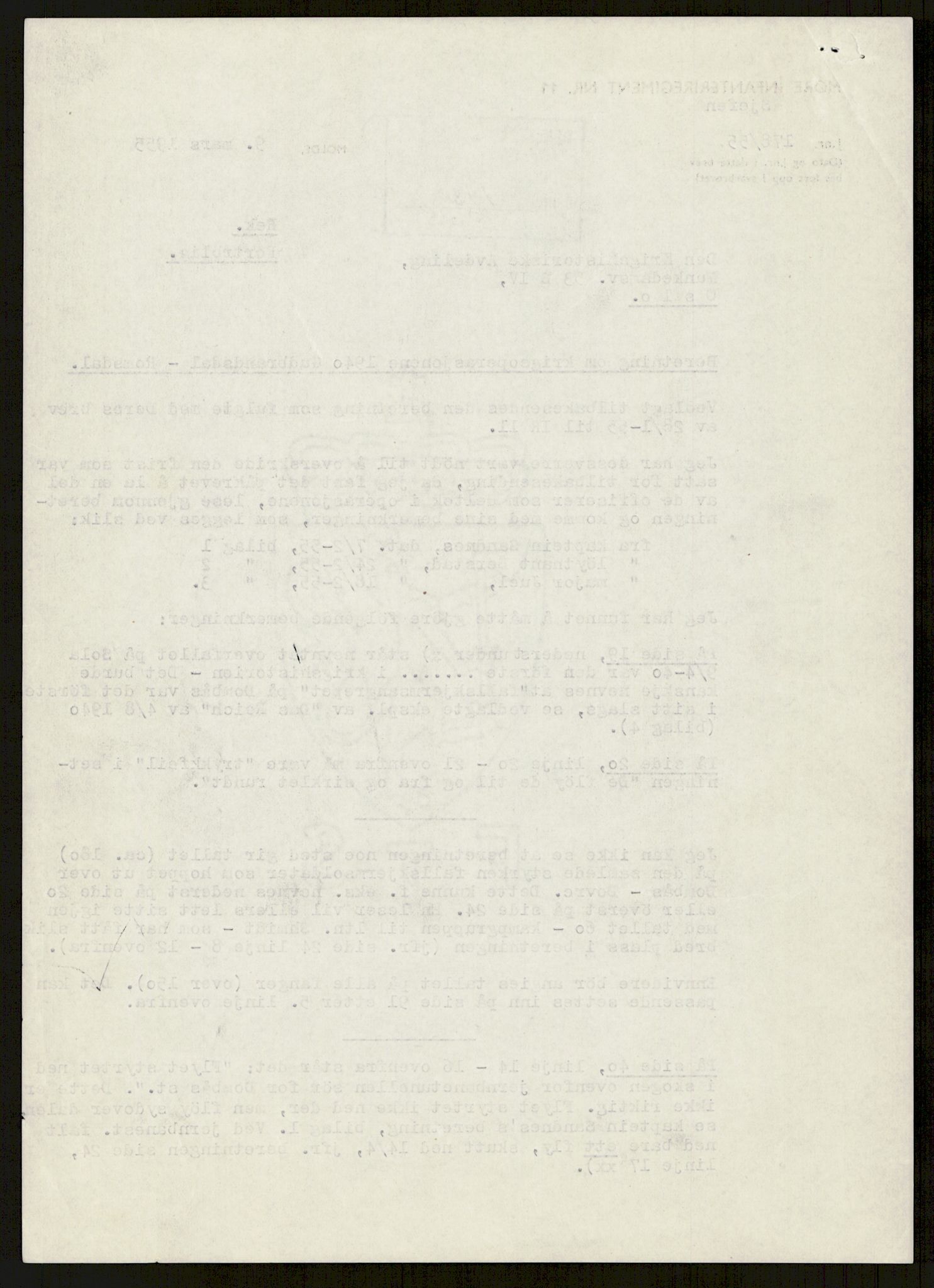 Forsvaret, Forsvarets krigshistoriske avdeling, AV/RA-RAFA-2017/Y/Yb/L0113: II-C-11-510-512  -  5. Divisjon., 1940, p. 9