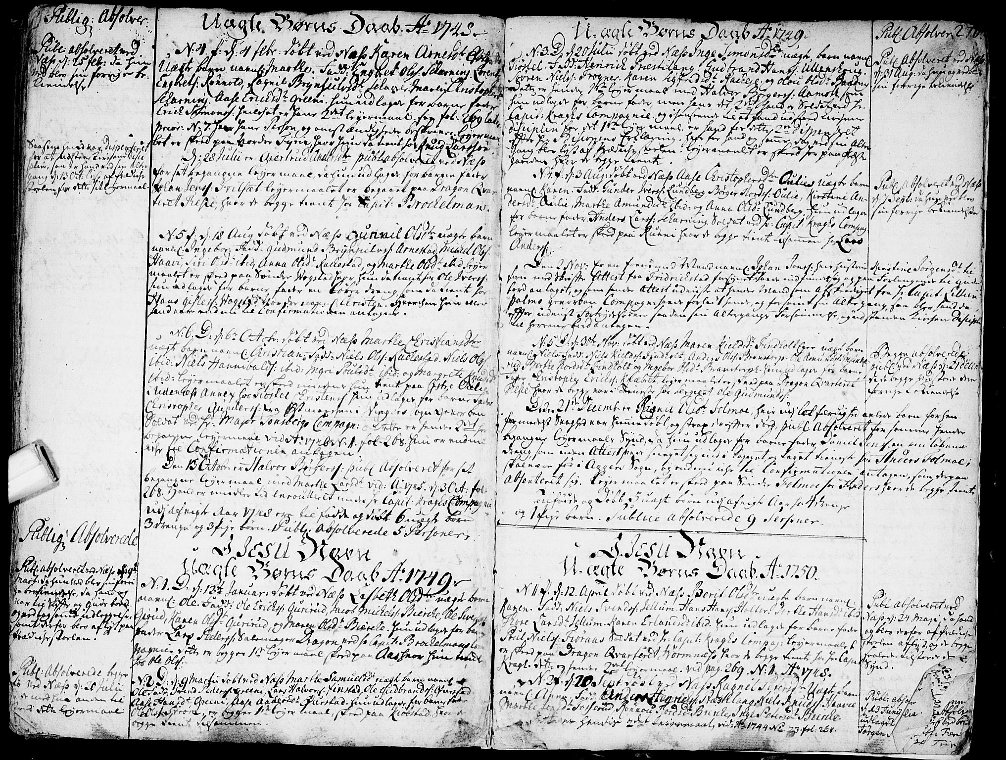 Nes prestekontor Kirkebøker, SAO/A-10410/F/Fa/L0003: Parish register (official) no. I 3, 1734-1781, p. 270