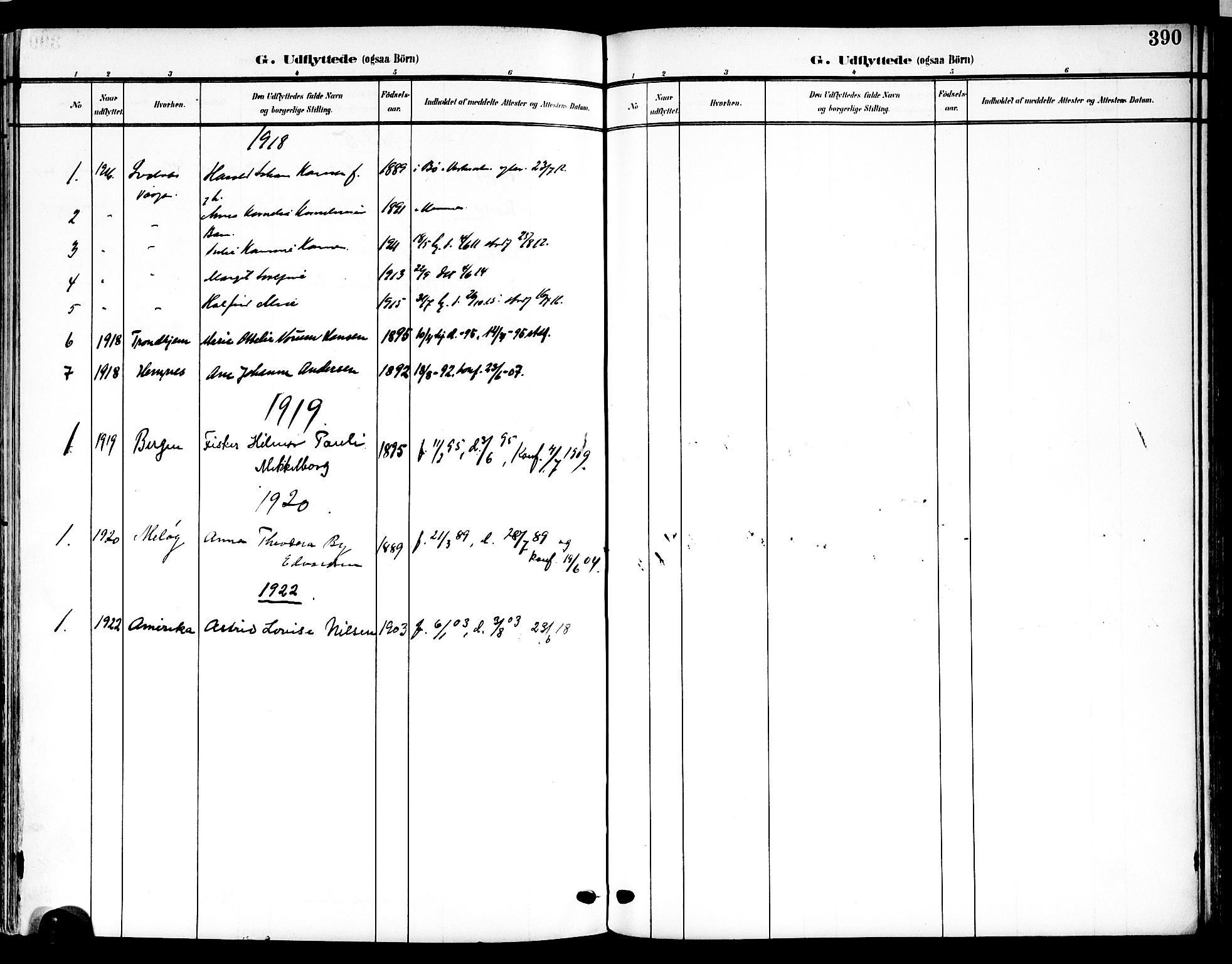 Ministerialprotokoller, klokkerbøker og fødselsregistre - Nordland, SAT/A-1459/839/L0569: Parish register (official) no. 839A06, 1903-1922, p. 390