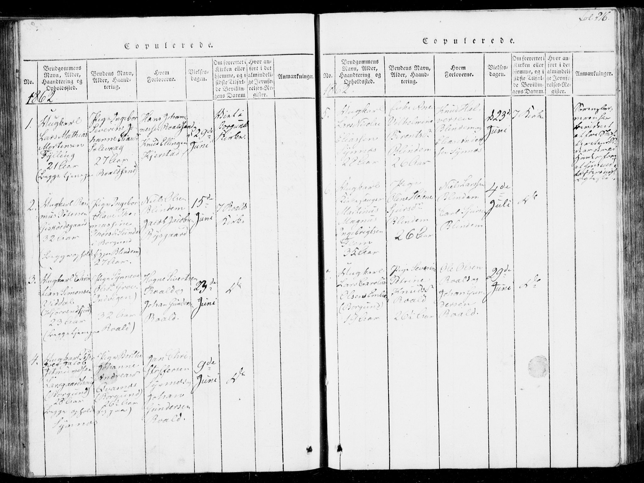Ministerialprotokoller, klokkerbøker og fødselsregistre - Møre og Romsdal, SAT/A-1454/537/L0517: Parish register (official) no. 537A01, 1818-1862, p. 216