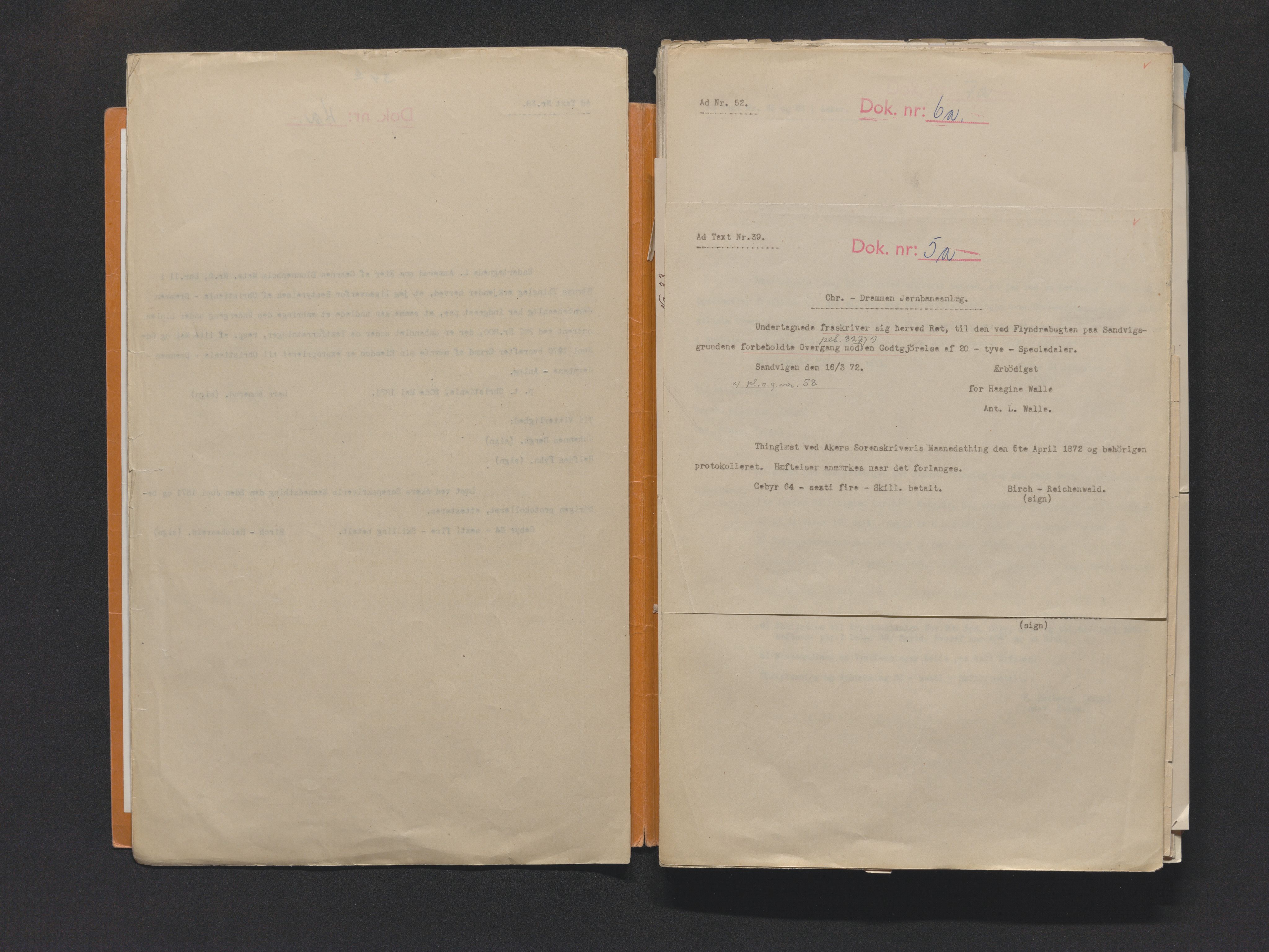Norges Statsbaner Drammen distrikt (NSB), AV/SAKO-A-30/F/Fe/Fee/L0001: Planoverganger og underganger Drammenbanen, Randsfjordbanen, Numedalsbanen og Sørlandsbanen, 1871-1989, p. 6