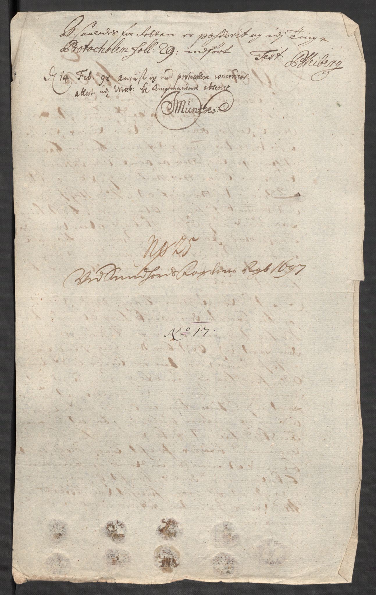 Rentekammeret inntil 1814, Reviderte regnskaper, Fogderegnskap, AV/RA-EA-4092/R48/L2977: Fogderegnskap Sunnhordland og Hardanger, 1697-1698, p. 160