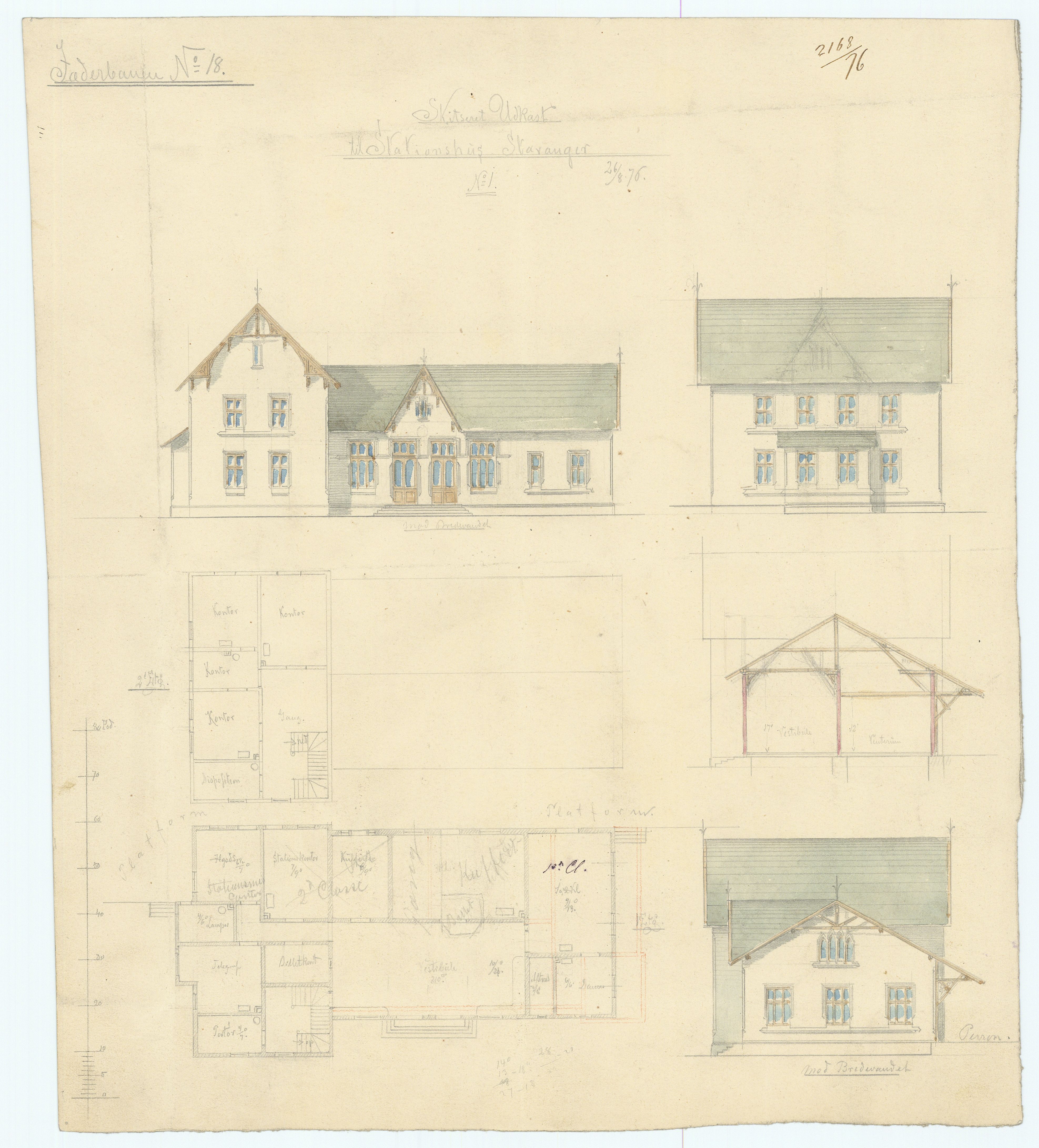 Norges Statsbaner, Arkitektkontoret, RA/S-3092/T/Ta/Ta12/Ta12a, 1875-1894, p. 1