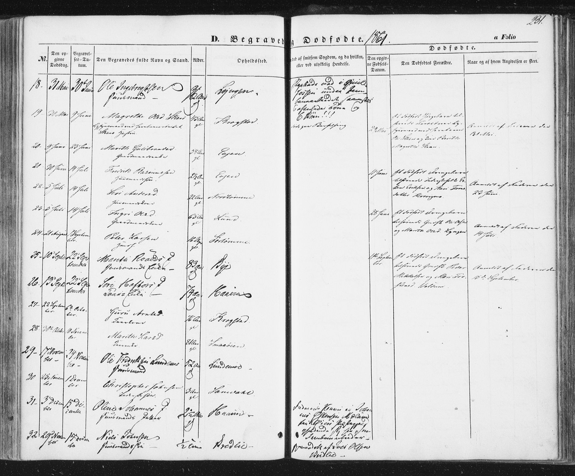 Ministerialprotokoller, klokkerbøker og fødselsregistre - Sør-Trøndelag, SAT/A-1456/692/L1103: Parish register (official) no. 692A03, 1849-1870, p. 231